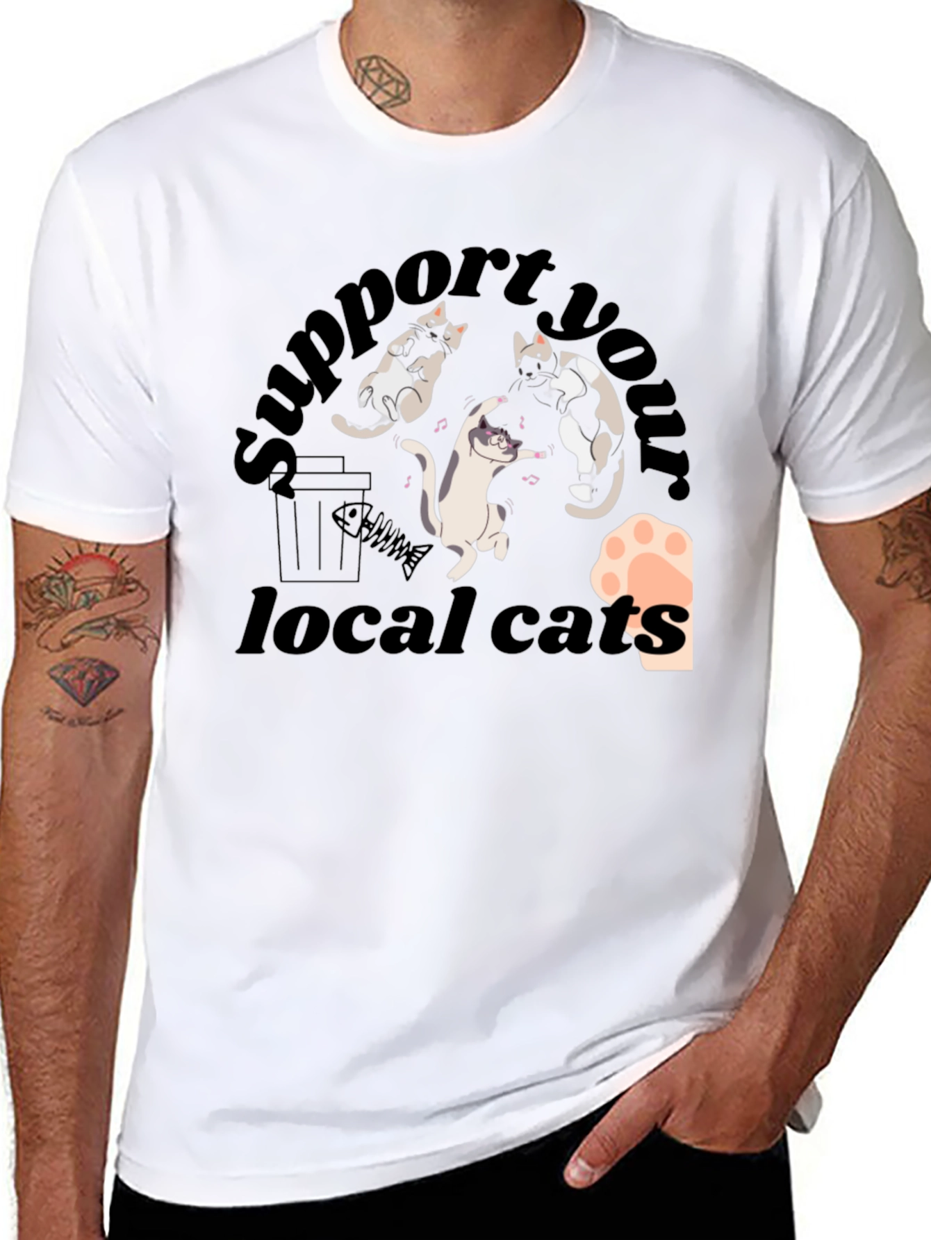 Support Your Local Cats T-Shirt
