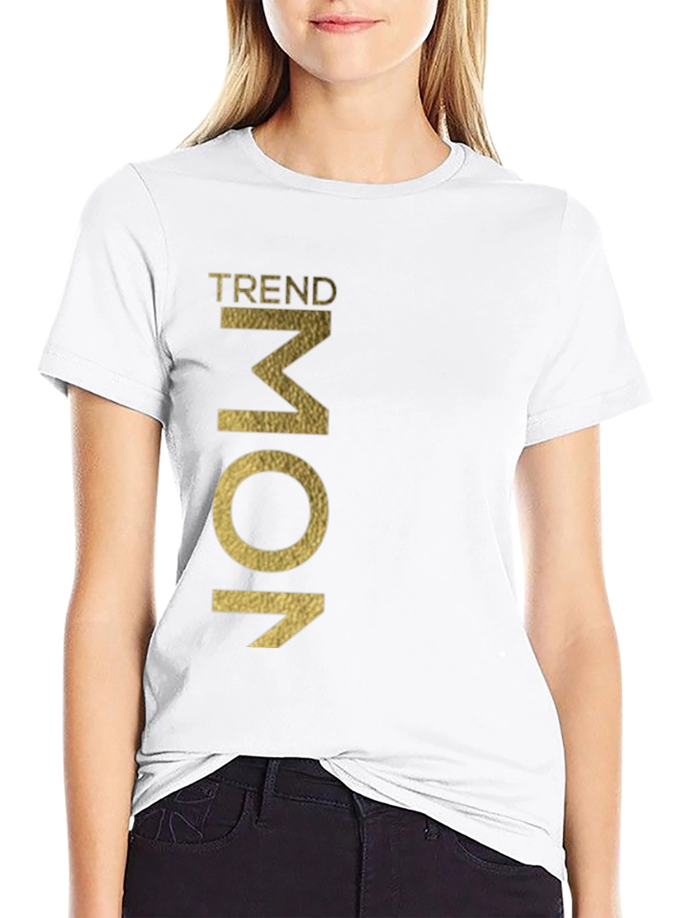 Trendy Mom Black Graphic Tee