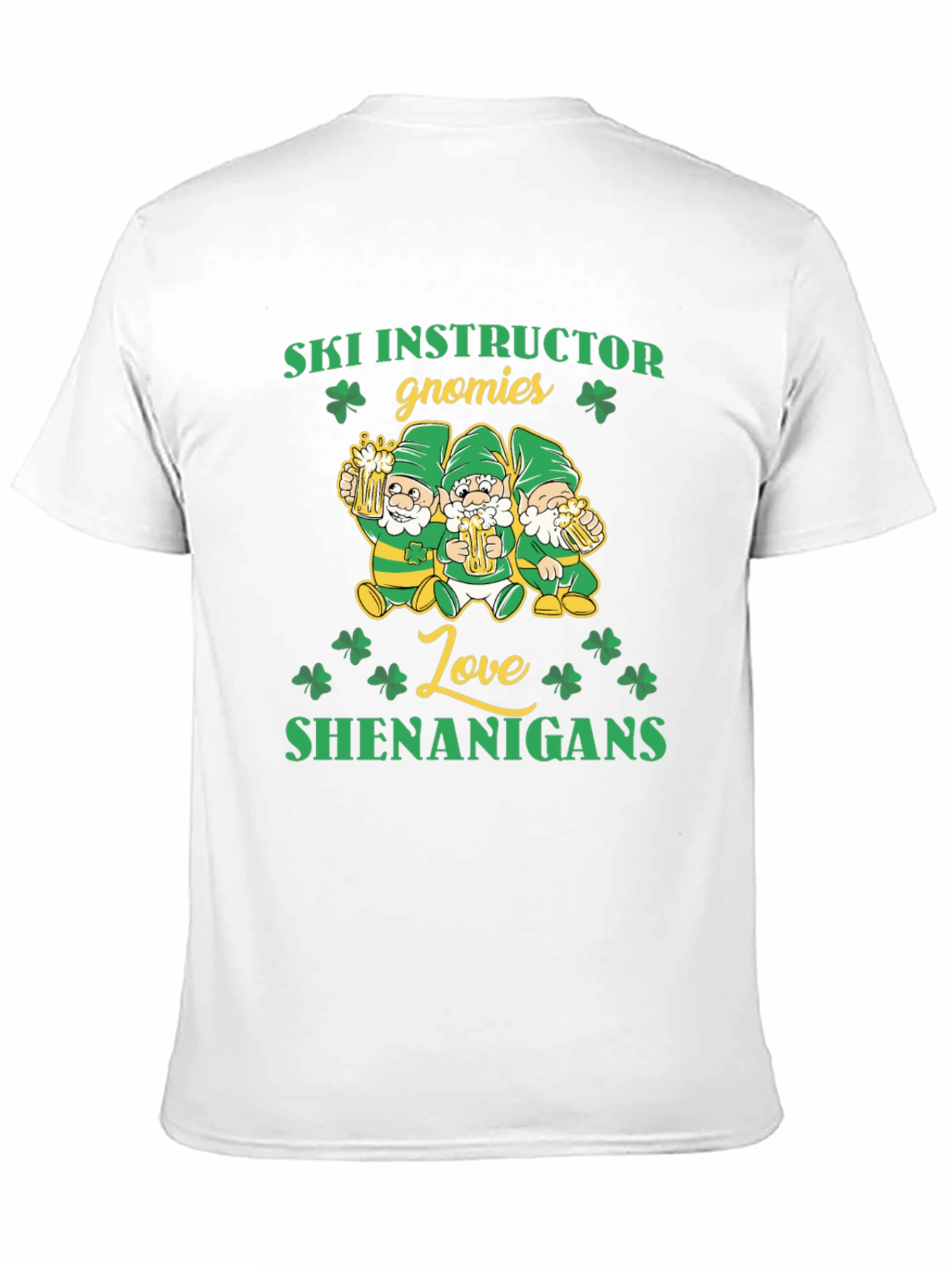 Ski Instructor Gnomies St. Patricks Day T-Shirt