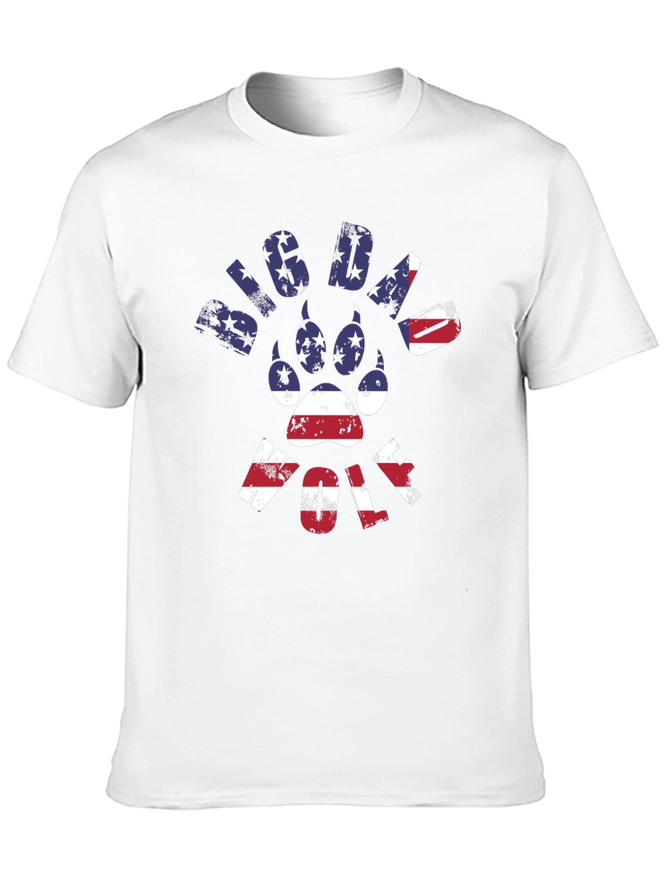 Big Dawg Wolf Patriotic Graphic Tee