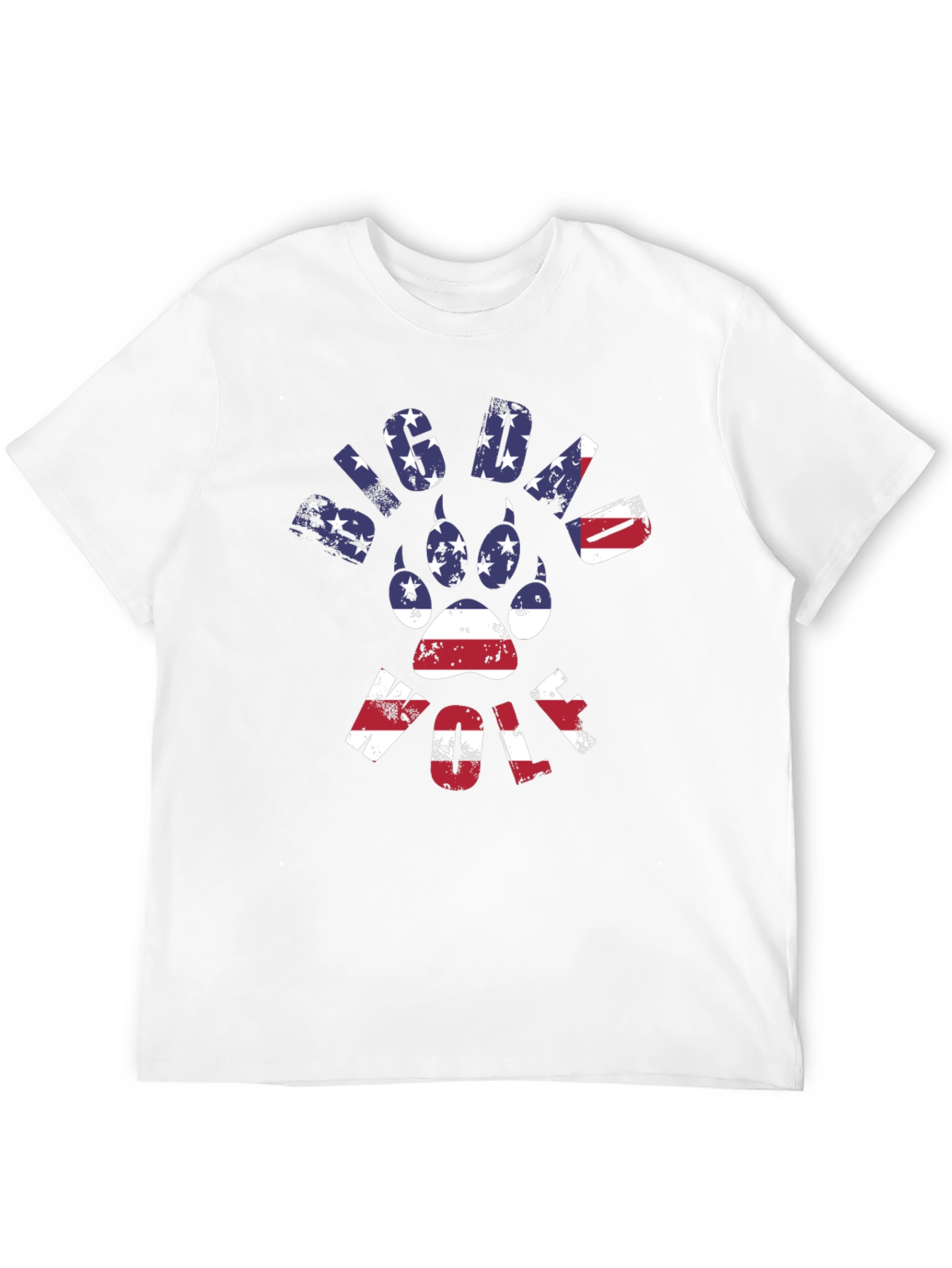 Big Dawg Wolf Patriotic Graphic Tee
