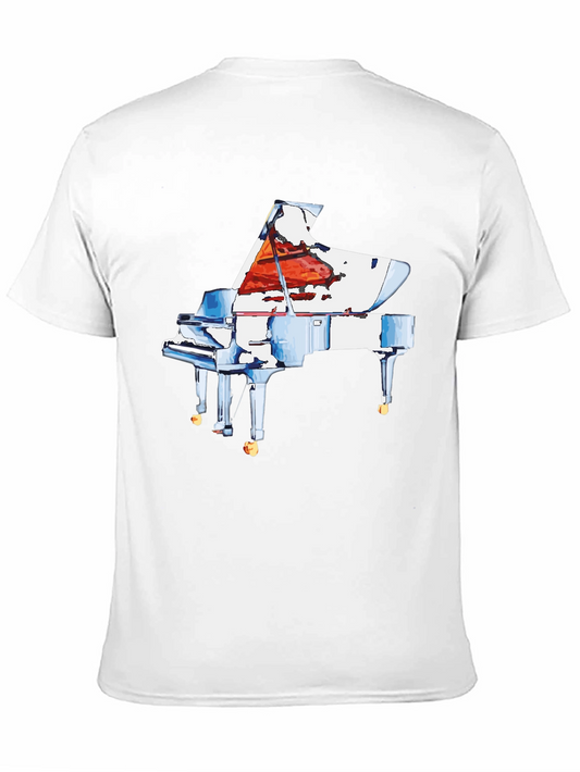 Piano Graphic Tee - Music Lovers T-Shirt