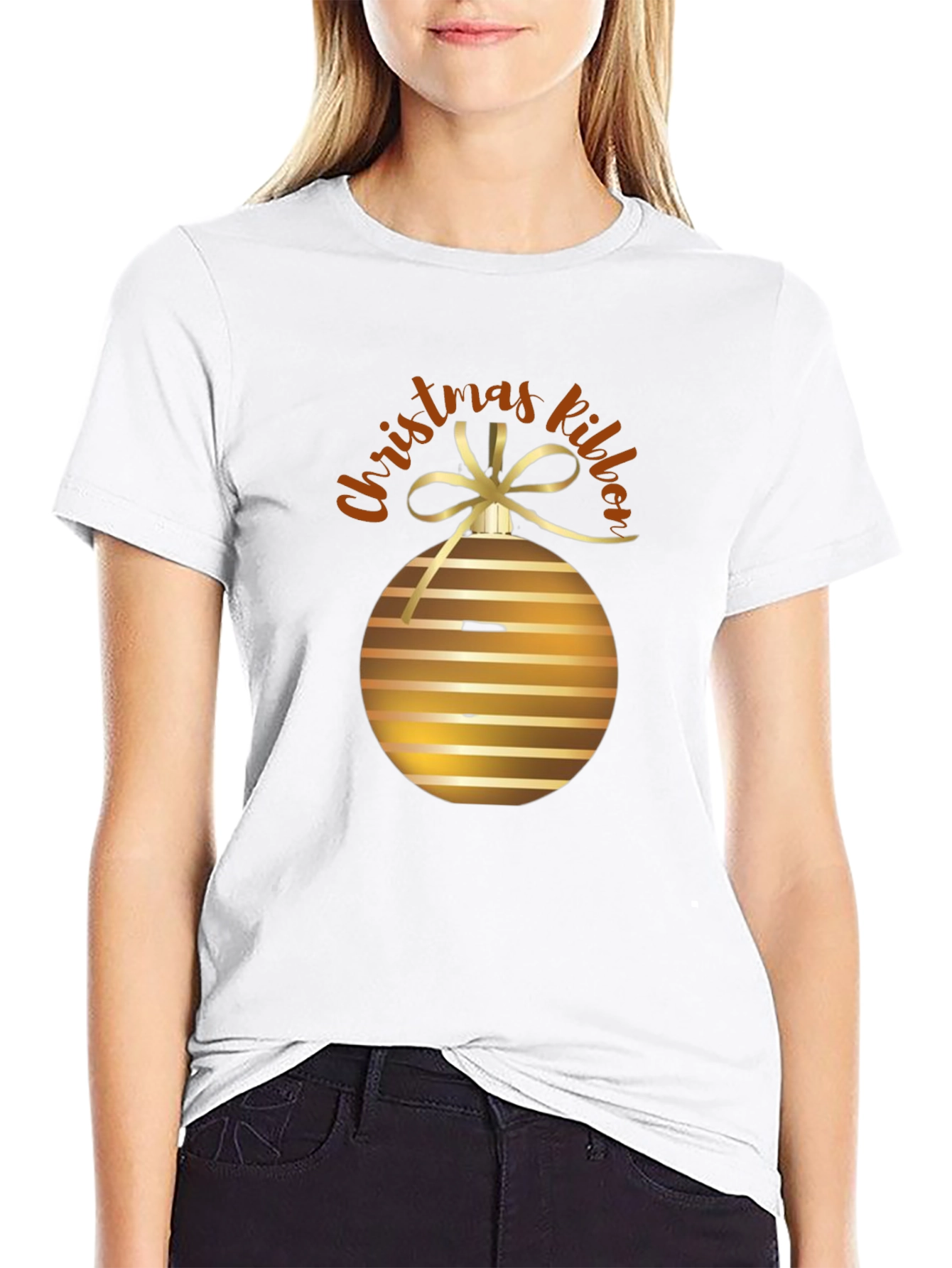 Christmas Ribbon Ornament T-Shirt