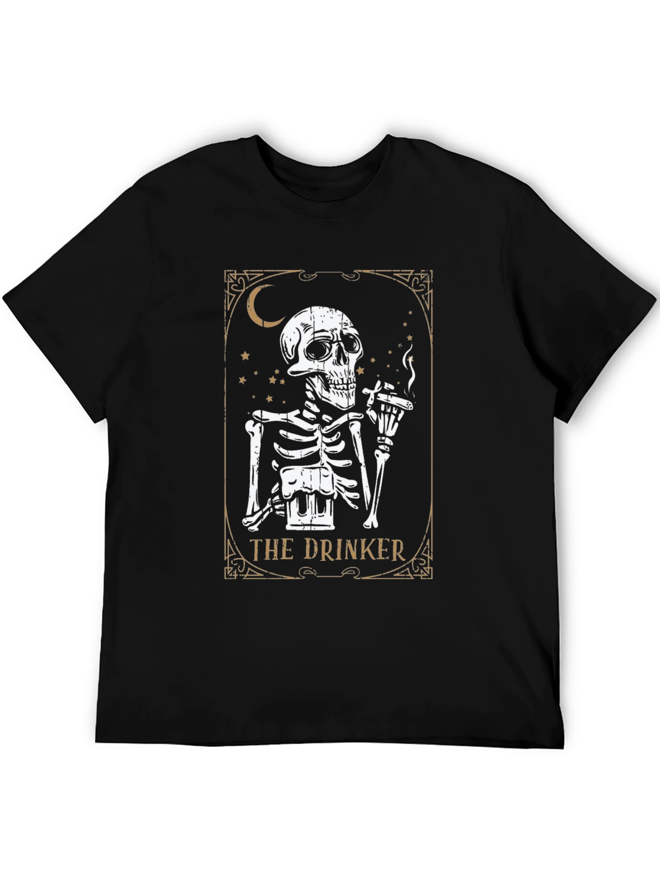 The Drinker Skeleton Graphic T-Shirt