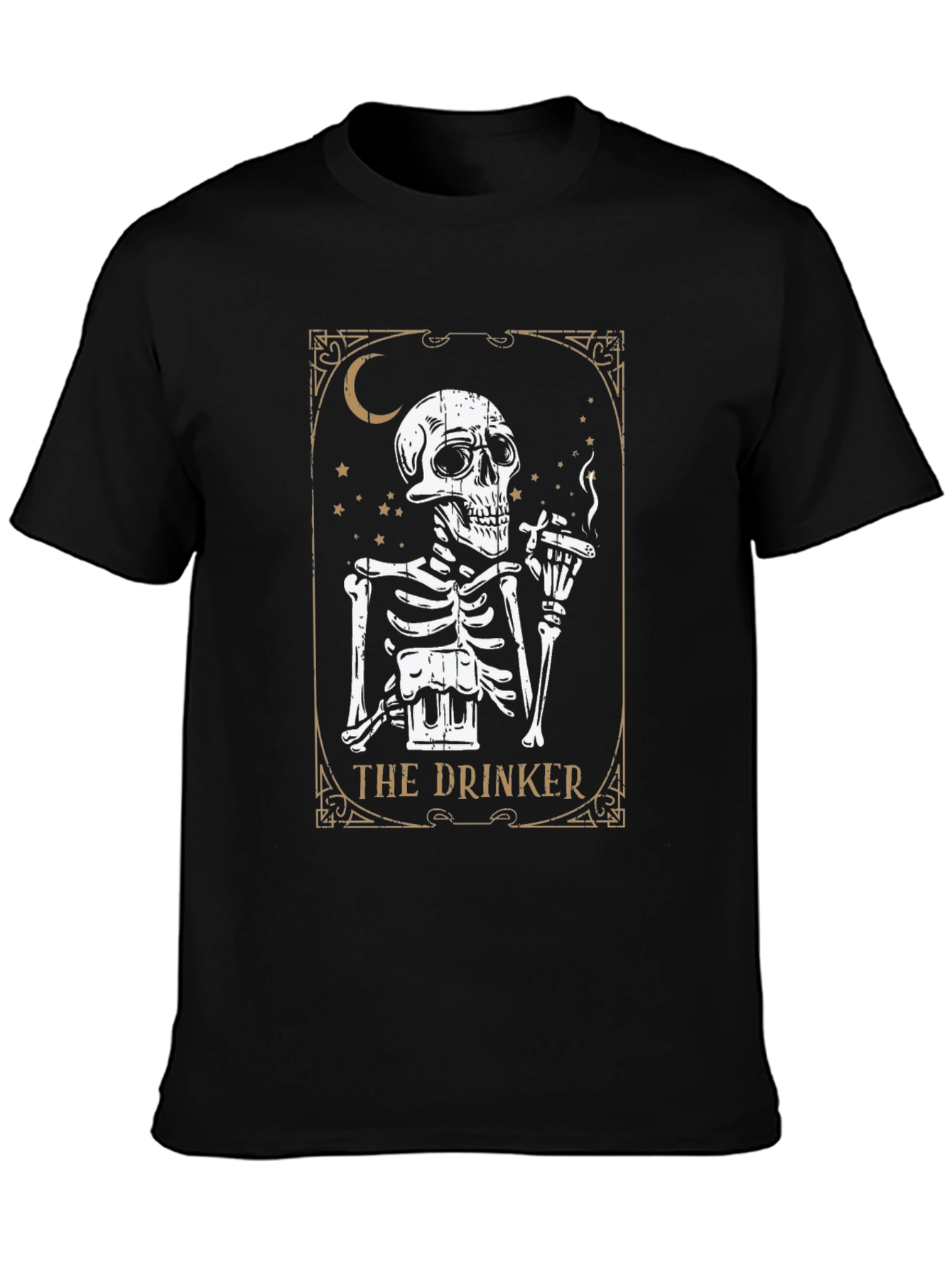 The Drinker Skeleton Graphic T-Shirt