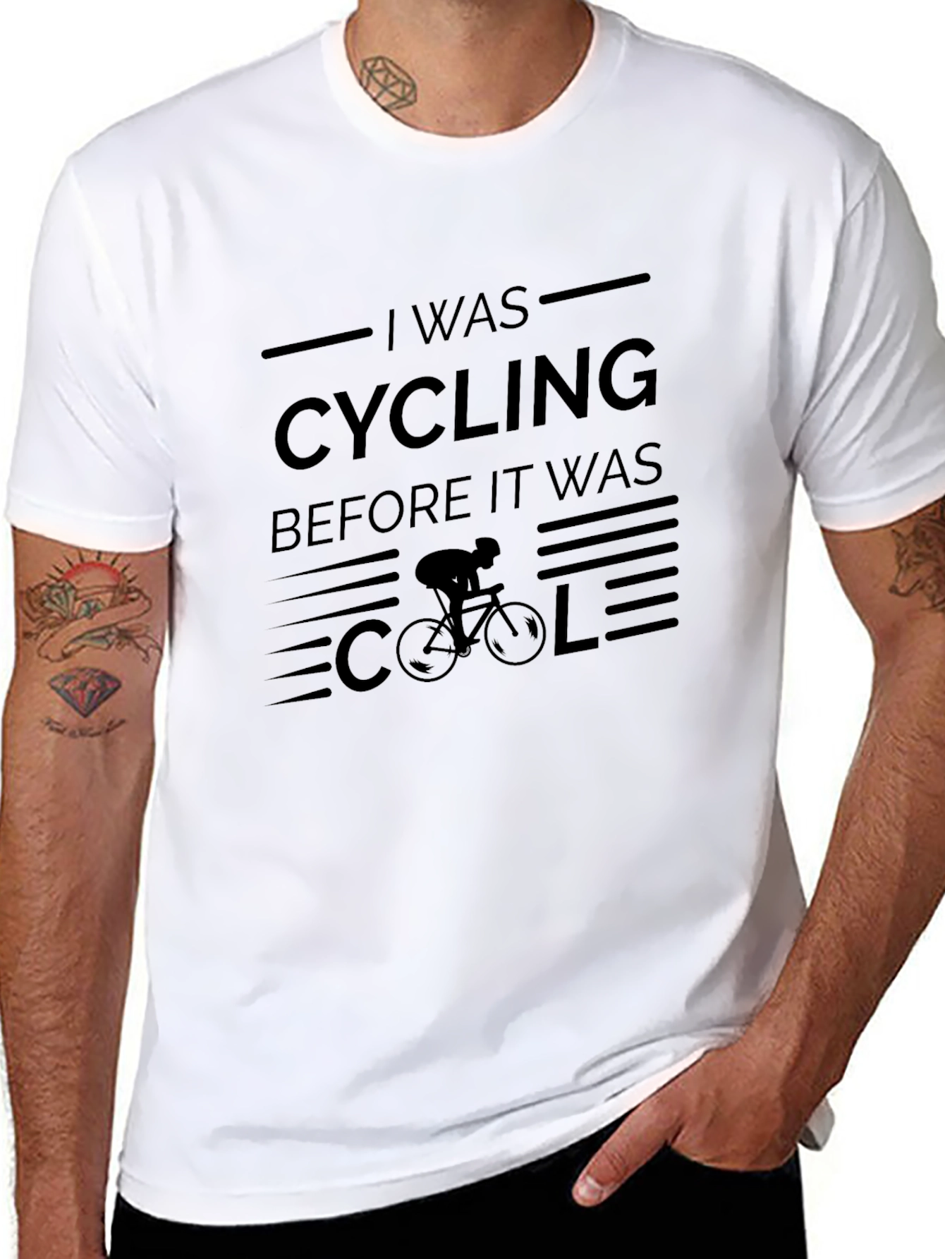 Cycling Before It Was Cool T-Shirt - Black