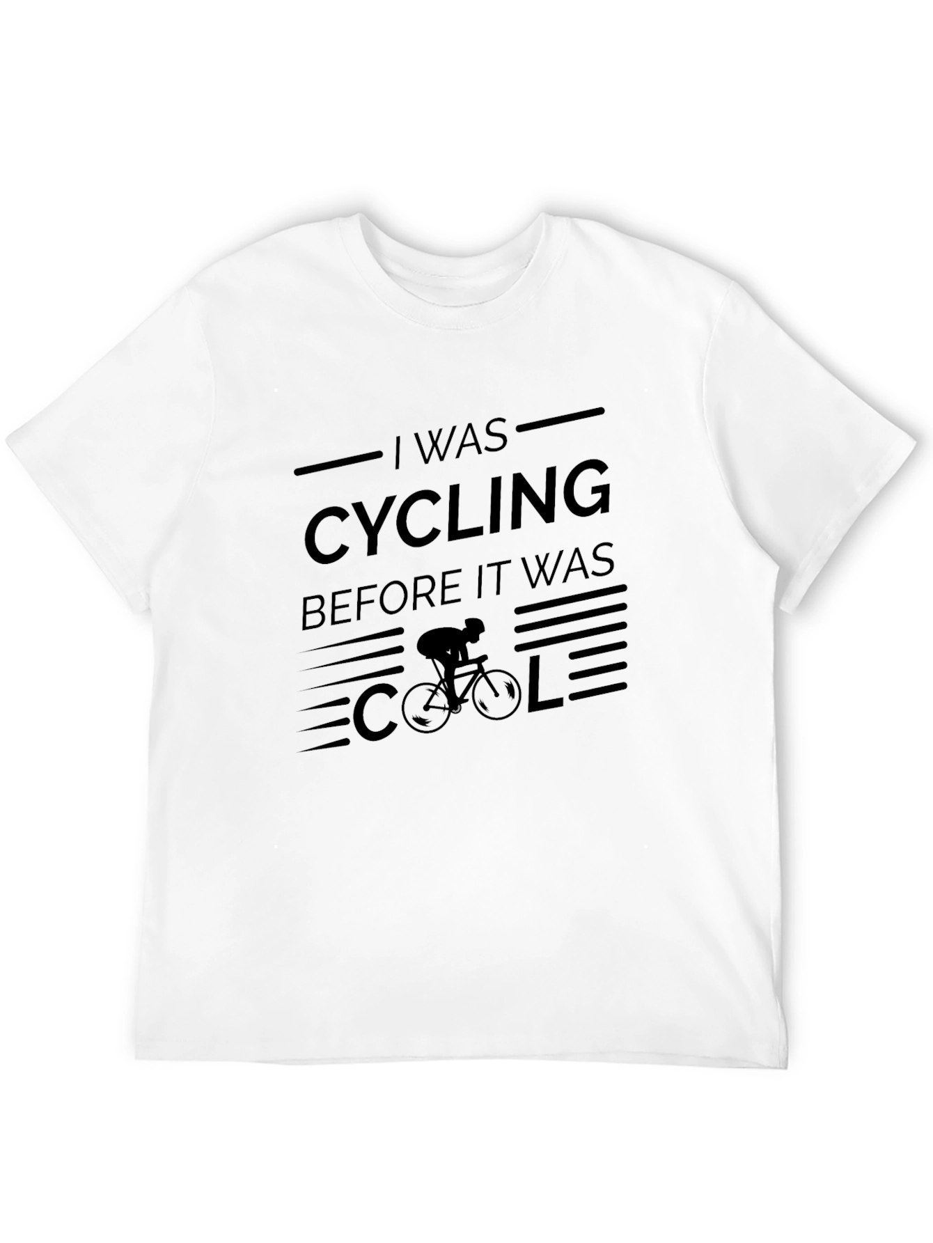 Cycling Before It Was Cool T-Shirt - Black
