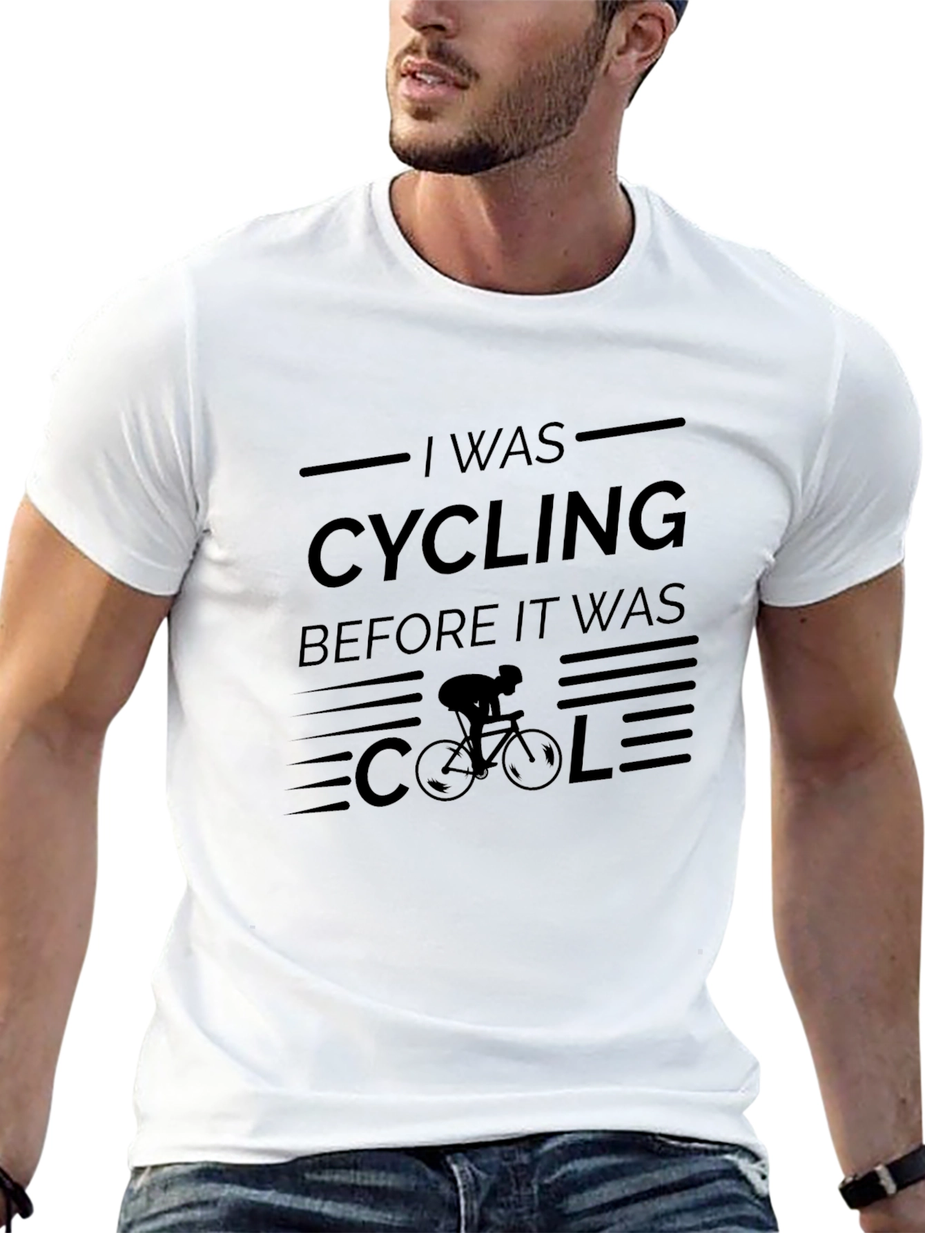 Cycling Before It Was Cool T-Shirt - Black