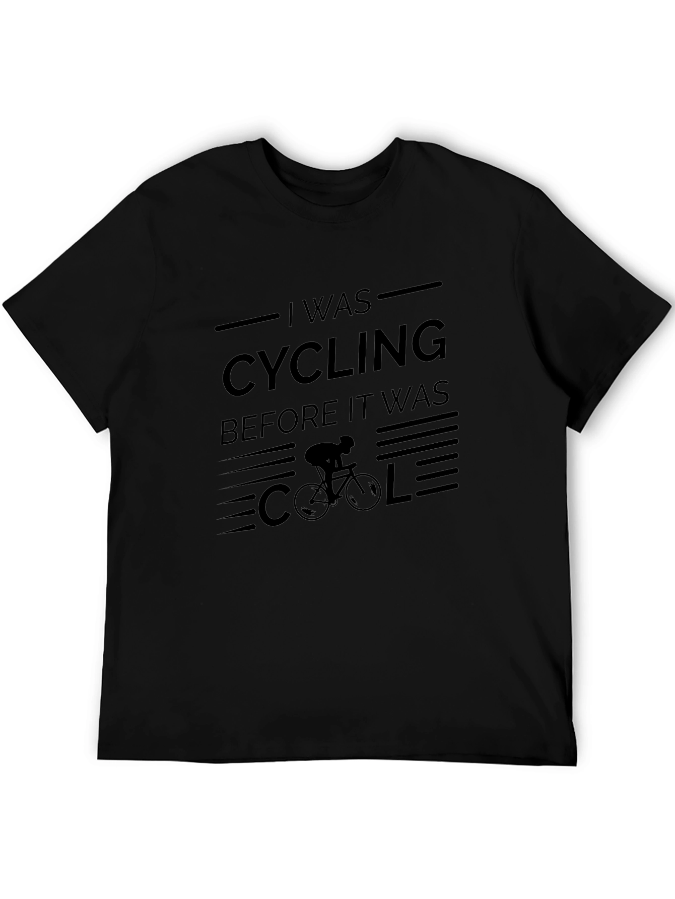 Cycling Before It Was Cool T-Shirt - Black