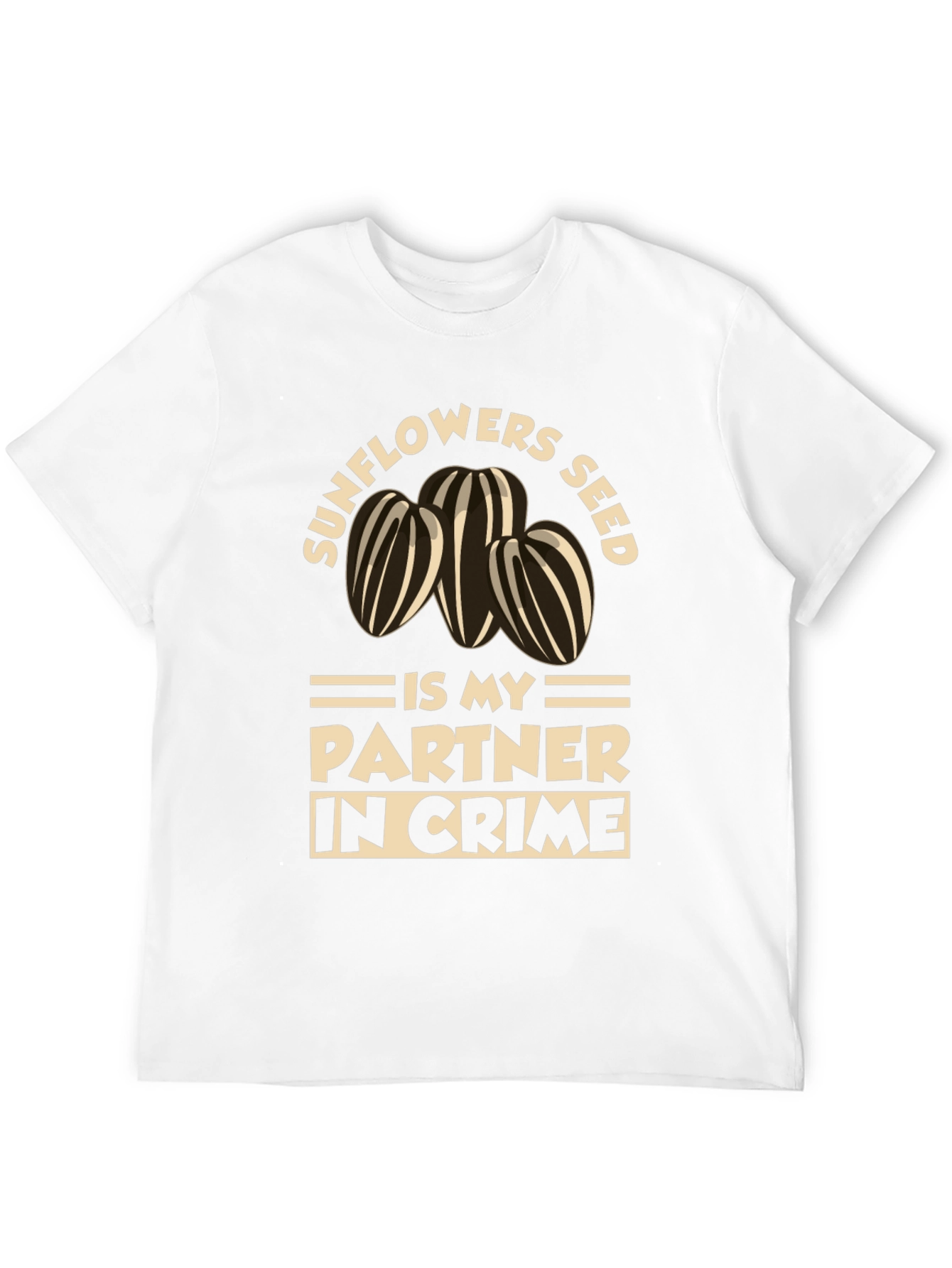 Sunflower Seed Partner in Crime Black T-Shirt
