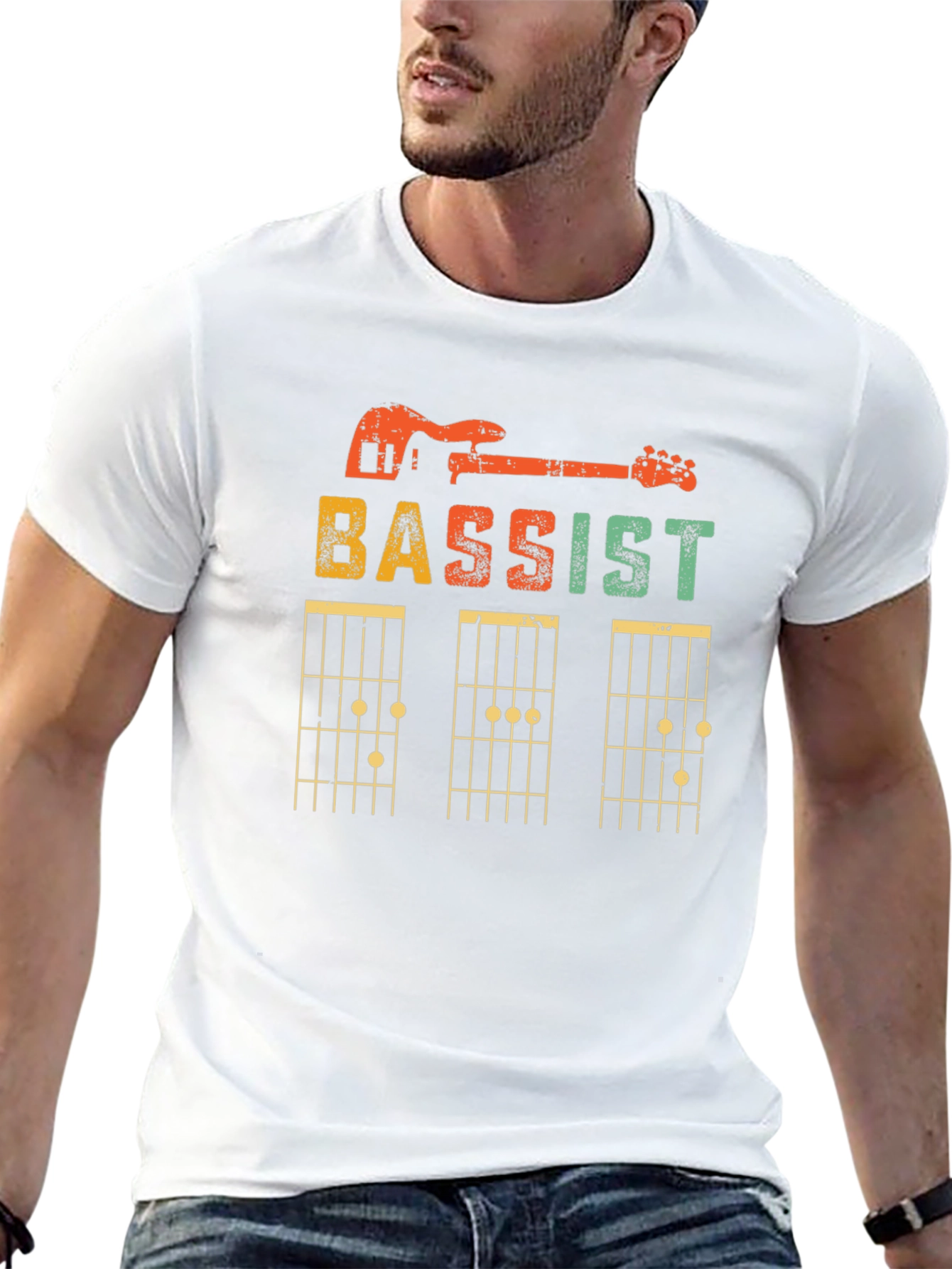 Bassist Guitar Chord T-Shirt - Music Lover Tee