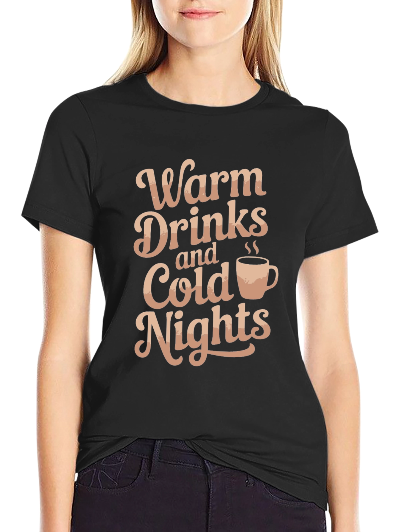 Warm Drinks & Cold Nights Graphic T-Shirt
