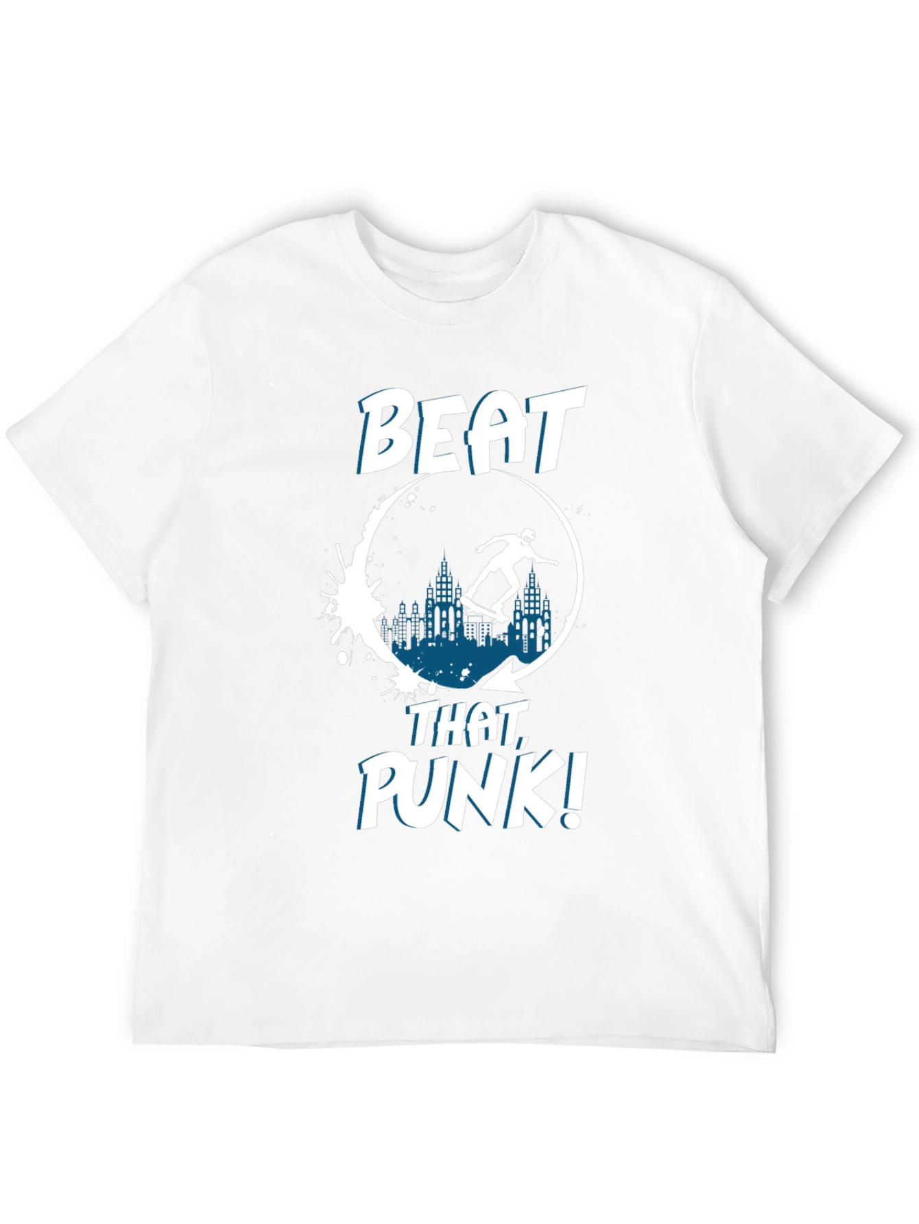 Beat That Punk! Skater Graphic T-Shirt