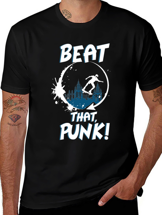 Beat That Punk! Skater Graphic T-Shirt