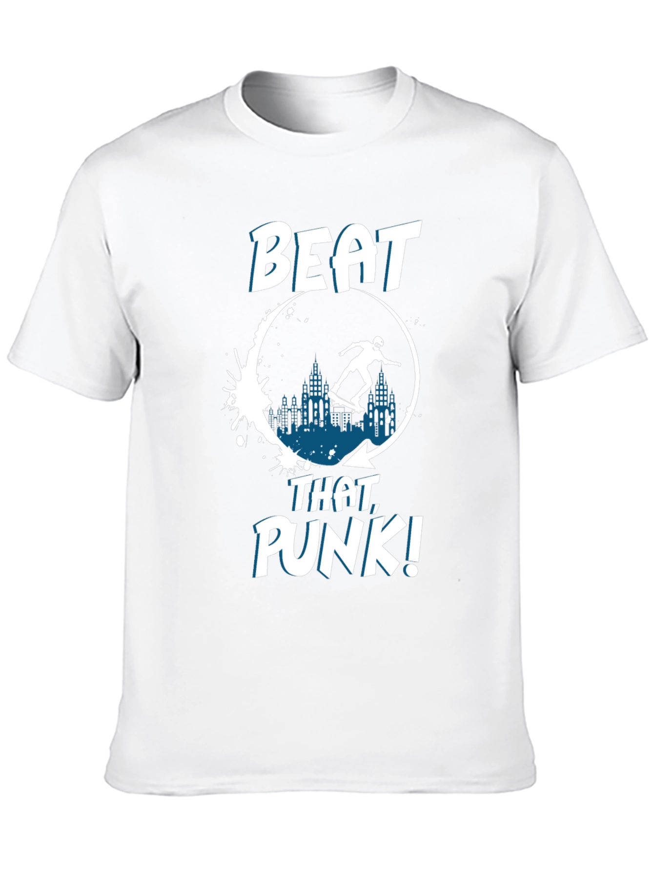 Beat That Punk! Skater Graphic T-Shirt