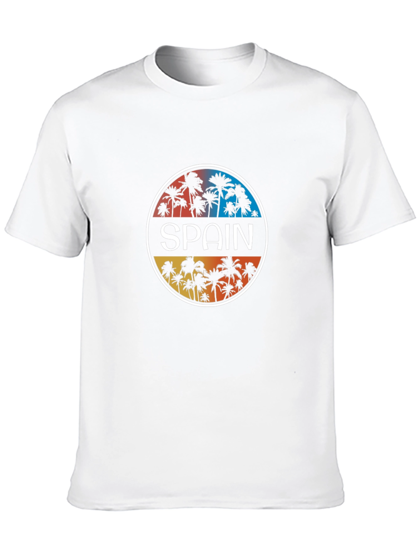 Spain Palm Tree Graphic T-Shirt