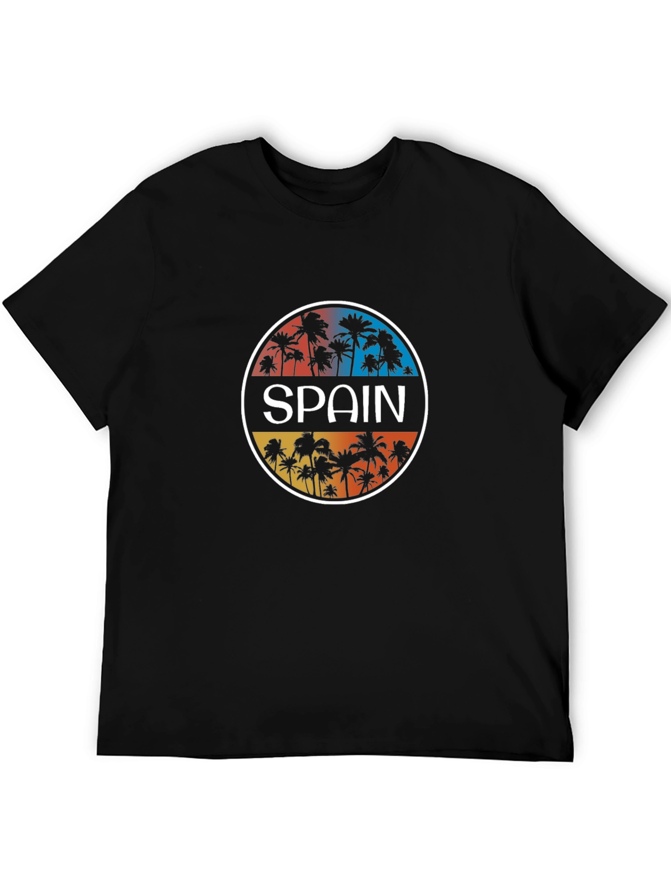 Spain Palm Tree Graphic T-Shirt