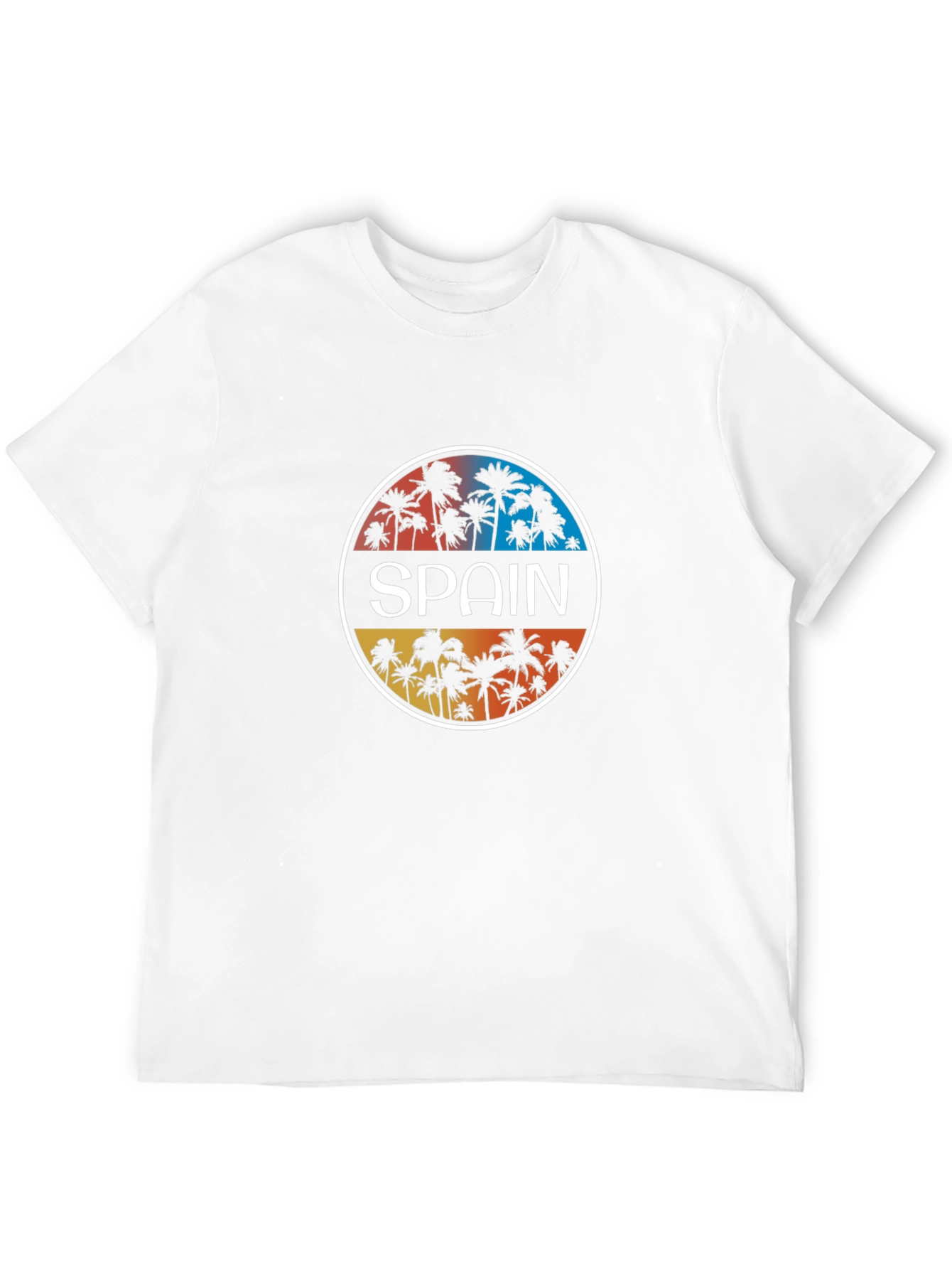 Spain Palm Tree Graphic T-Shirt