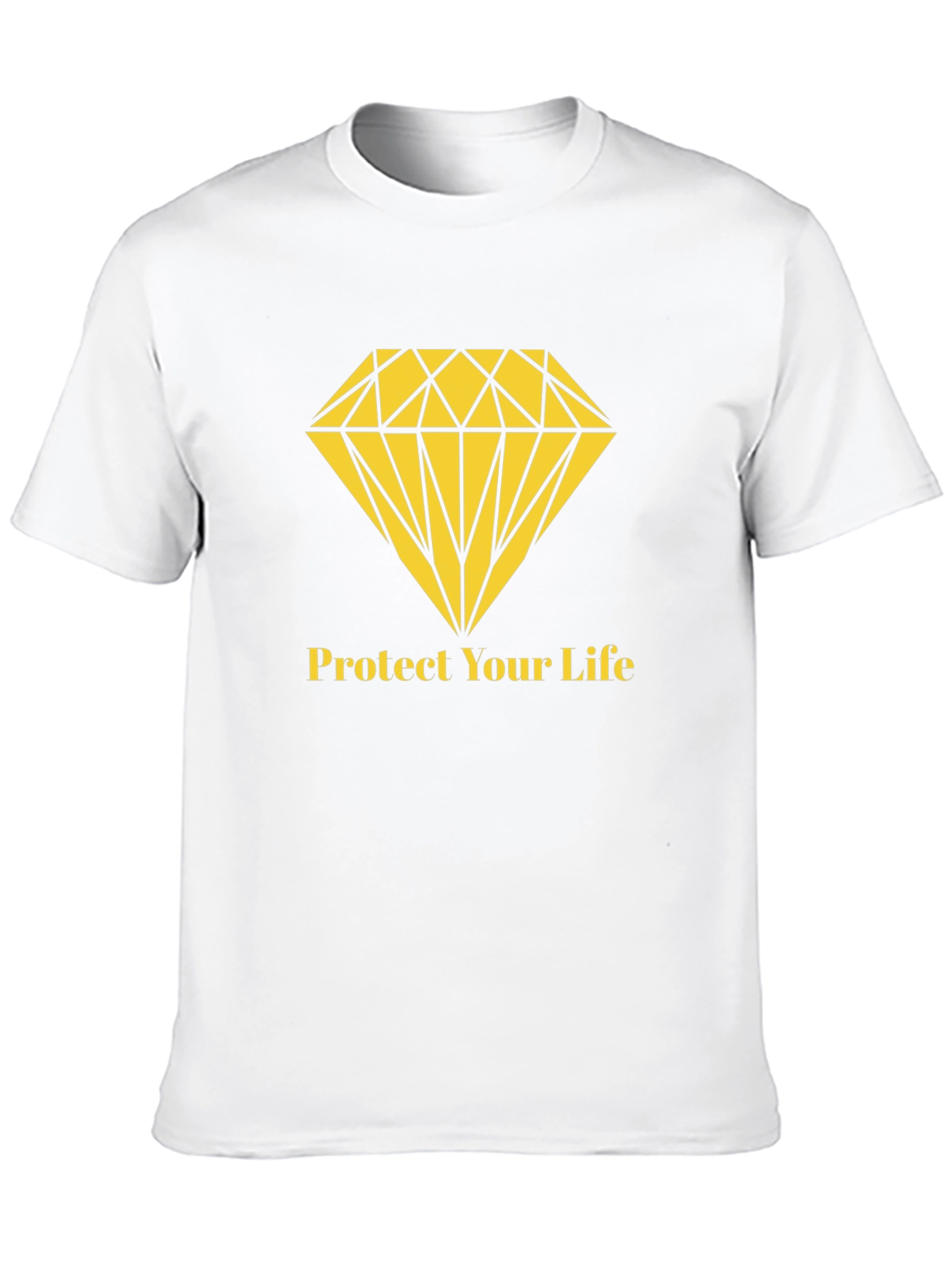 Protect Your Life Diamond Graphic T-Shirt