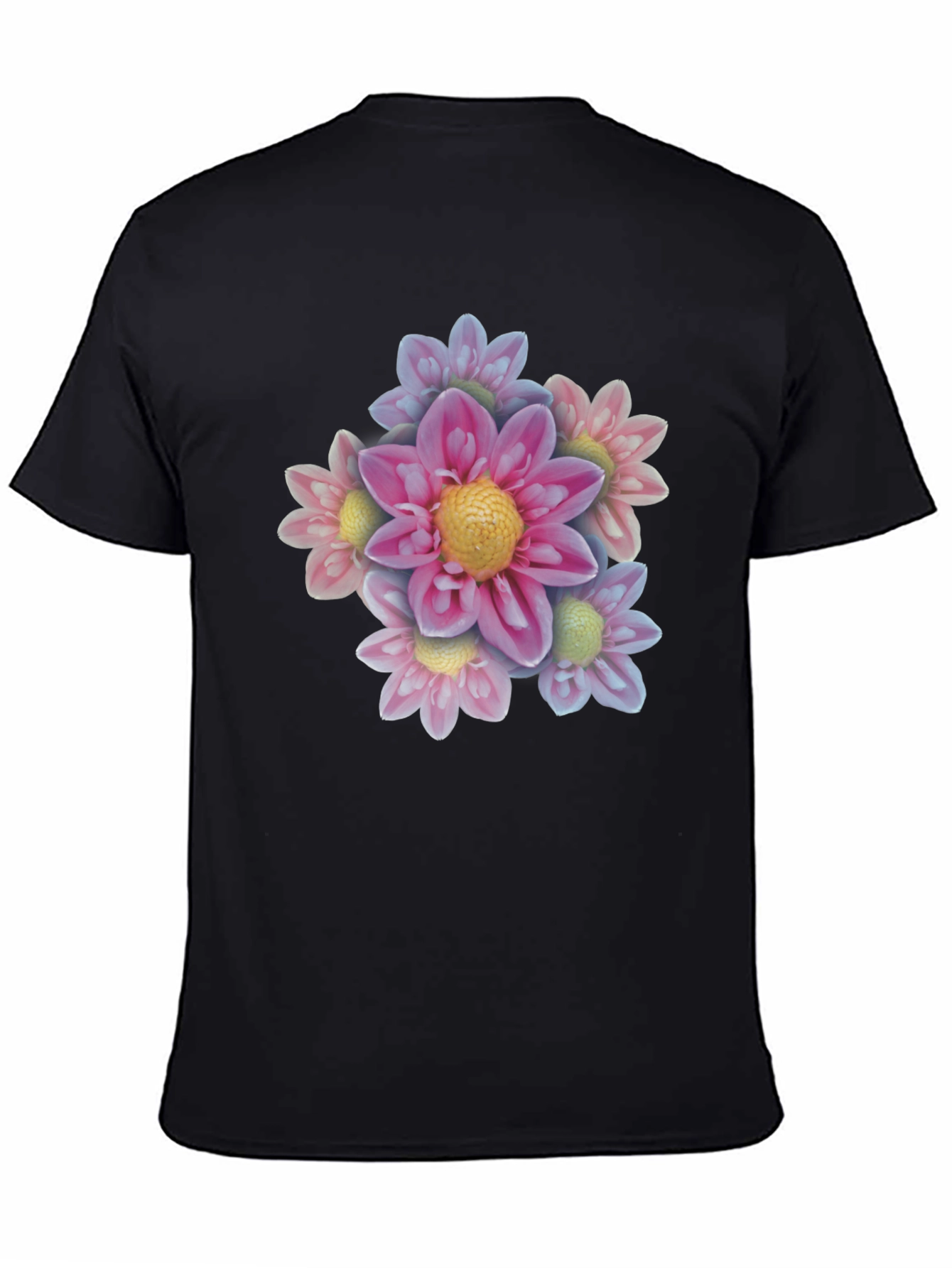 Floral Bouquet Black T-Shirt
