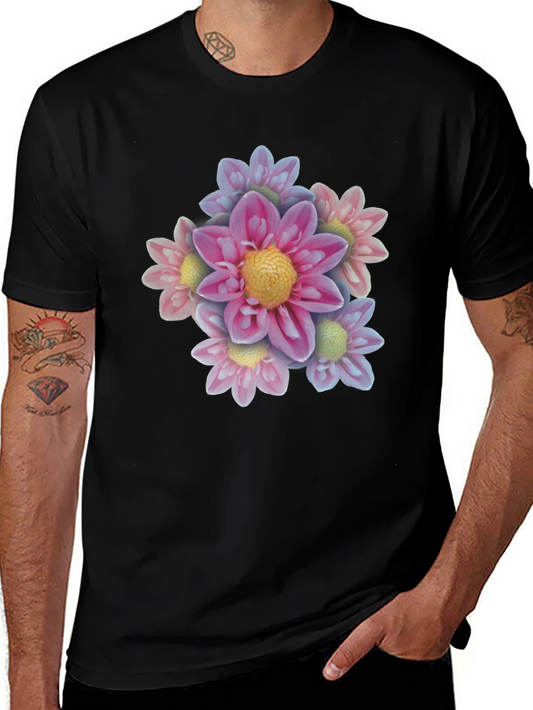 Floral Bouquet Black T-Shirt