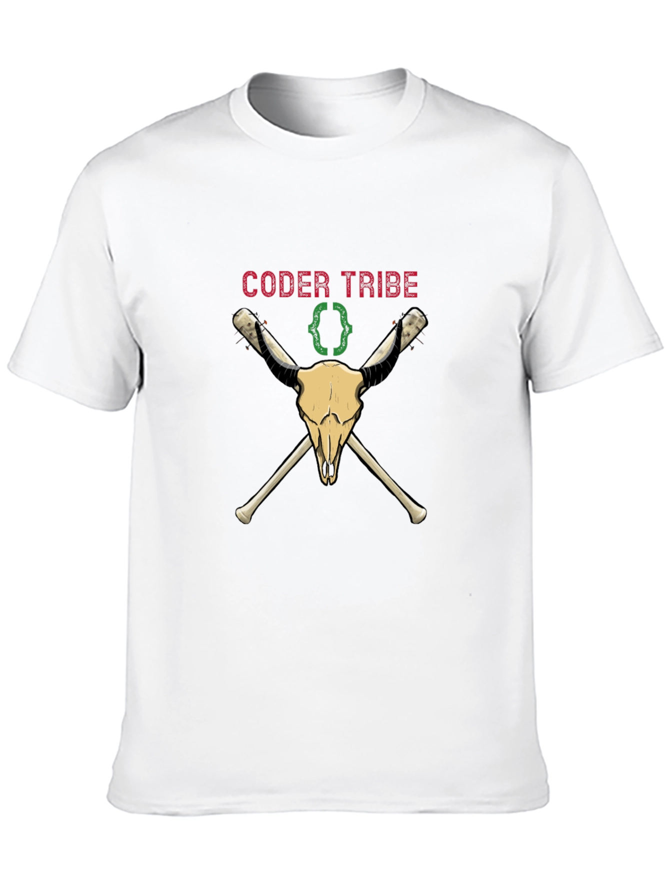 Coder Tribe Skull T-Shirt - Programming Humor Tee