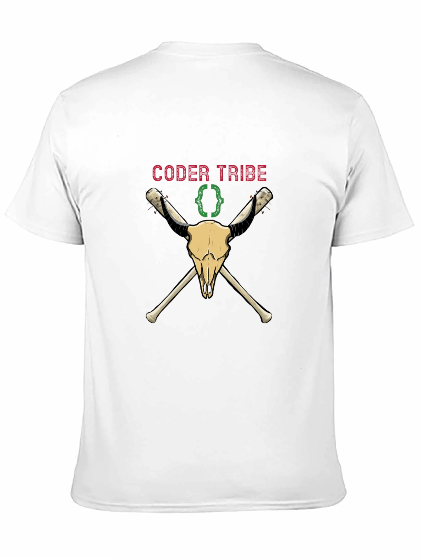 Coder Tribe Skull T-Shirt - Programming Humor Tee