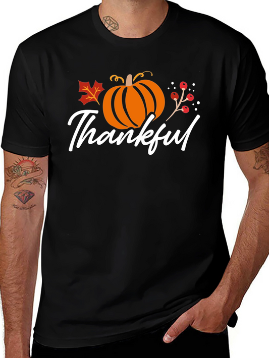 Thankful Fall Pumpkin Graphic T-Shirt