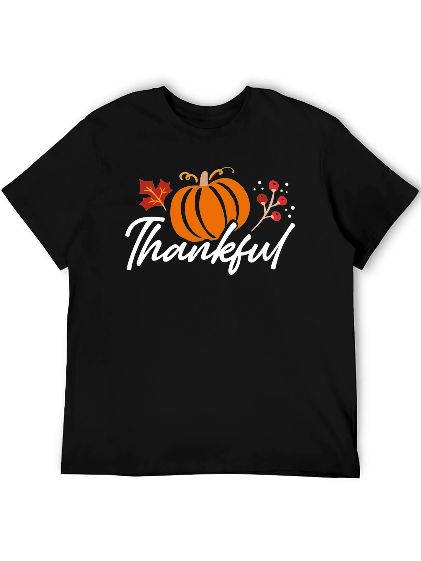 Thankful Fall Pumpkin Graphic T-Shirt