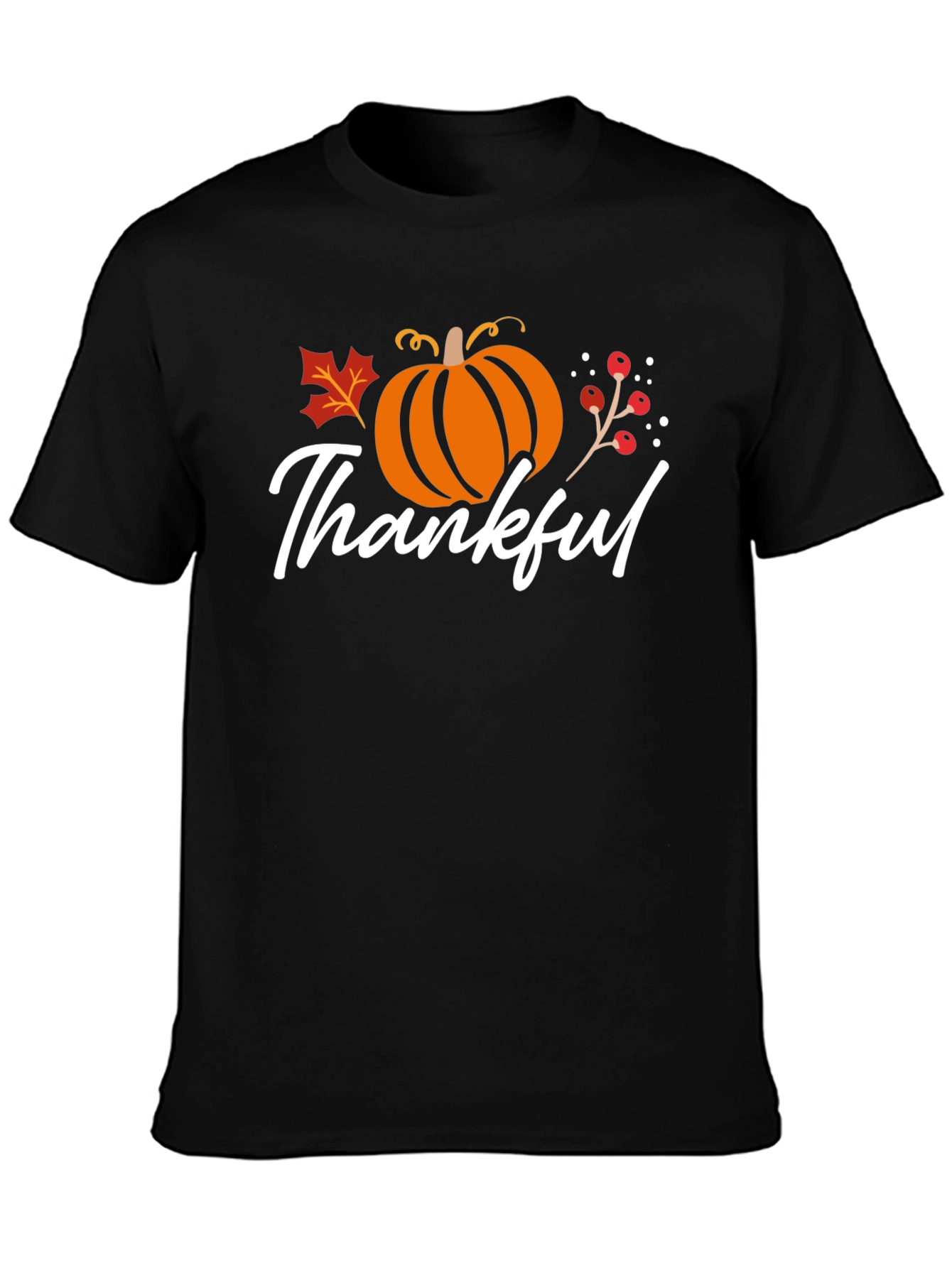 Thankful Fall Pumpkin Graphic T-Shirt