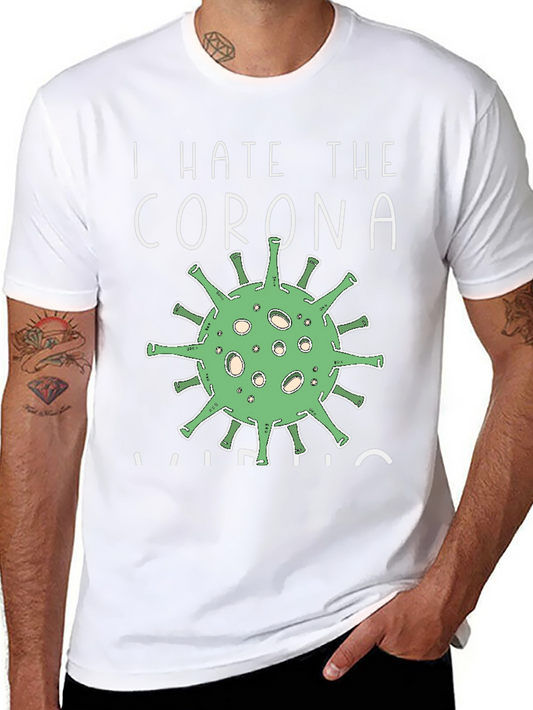 I Hate the Corona Virus Graphic Tee - Black
