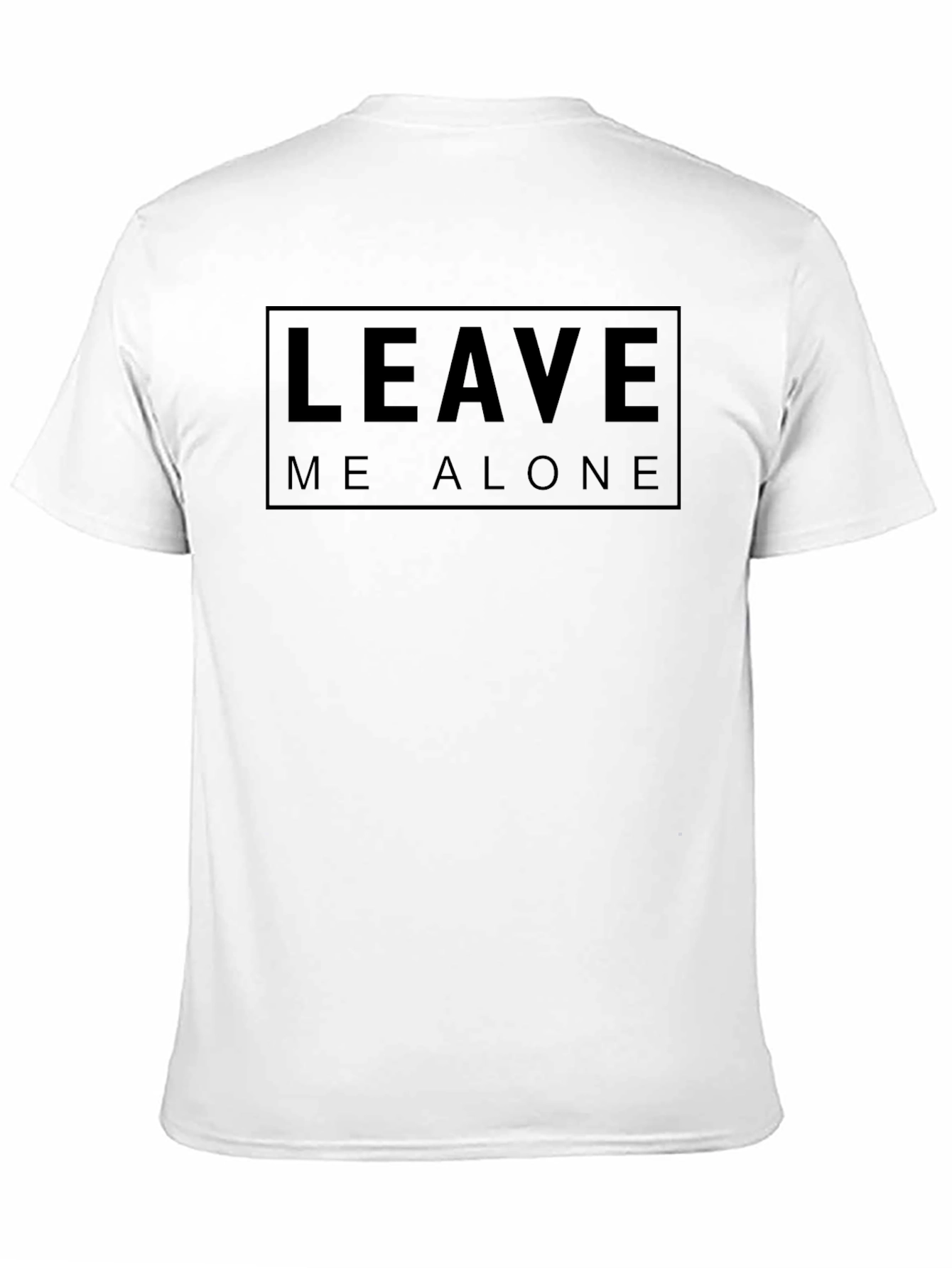 Leave Me Alone Black Graphic T-Shirt