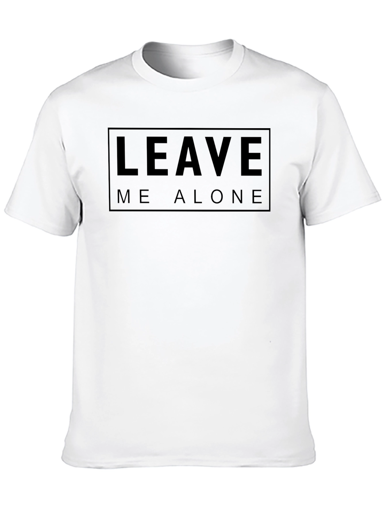 Leave Me Alone Black Graphic T-Shirt