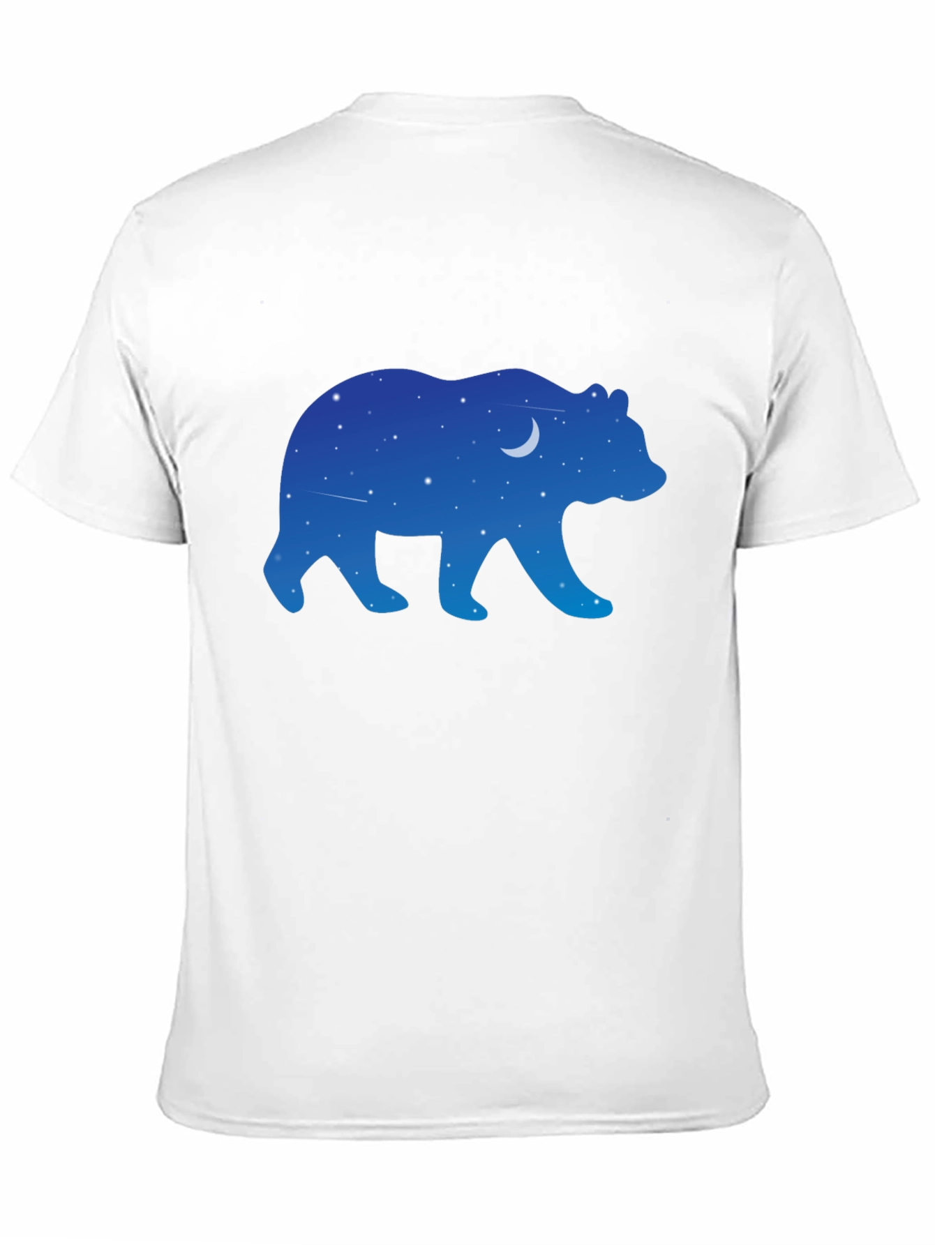 Night Sky Bear Graphic Tee - Black