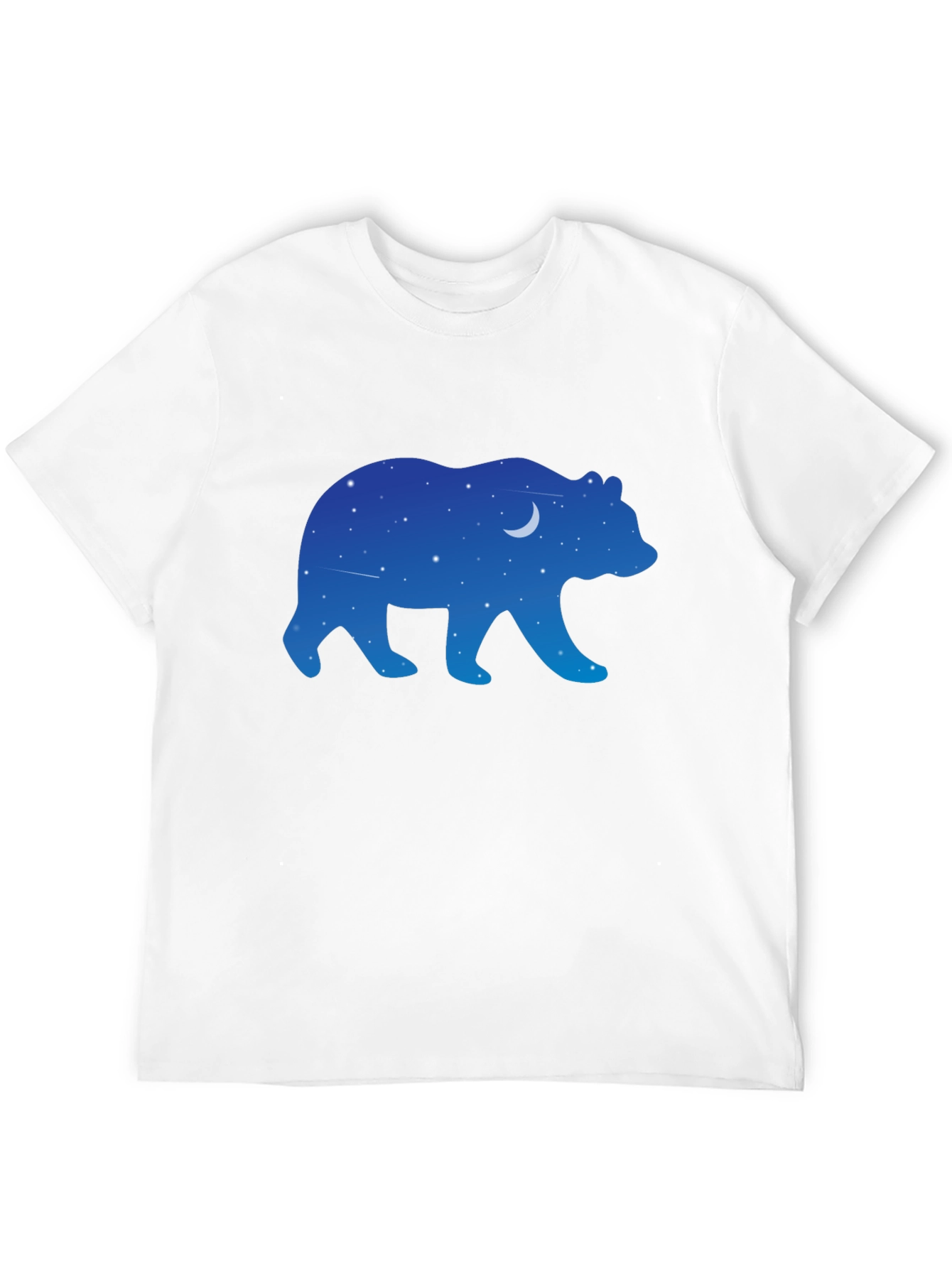 Night Sky Bear Graphic Tee - Black