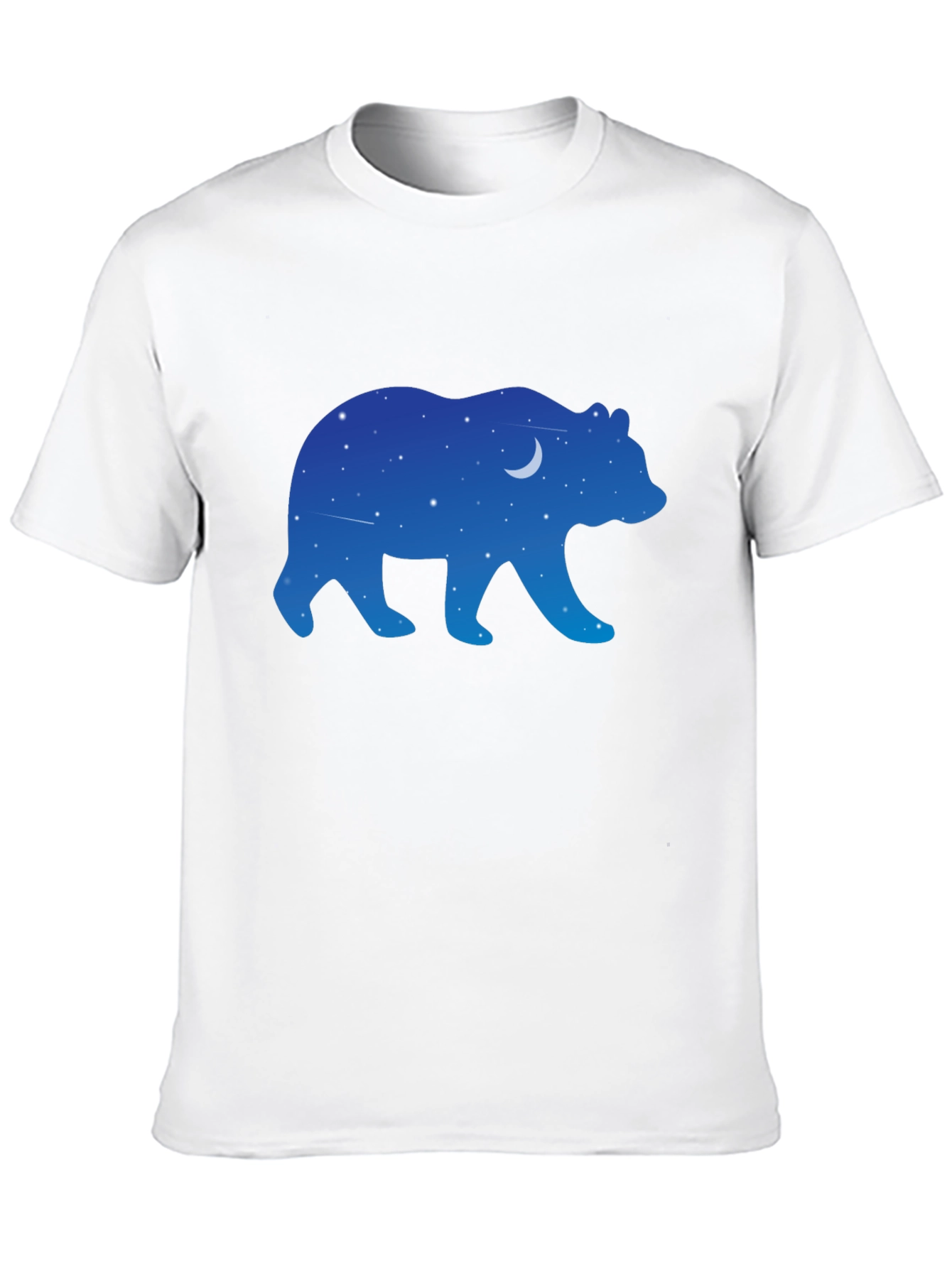Night Sky Bear Graphic Tee - Black