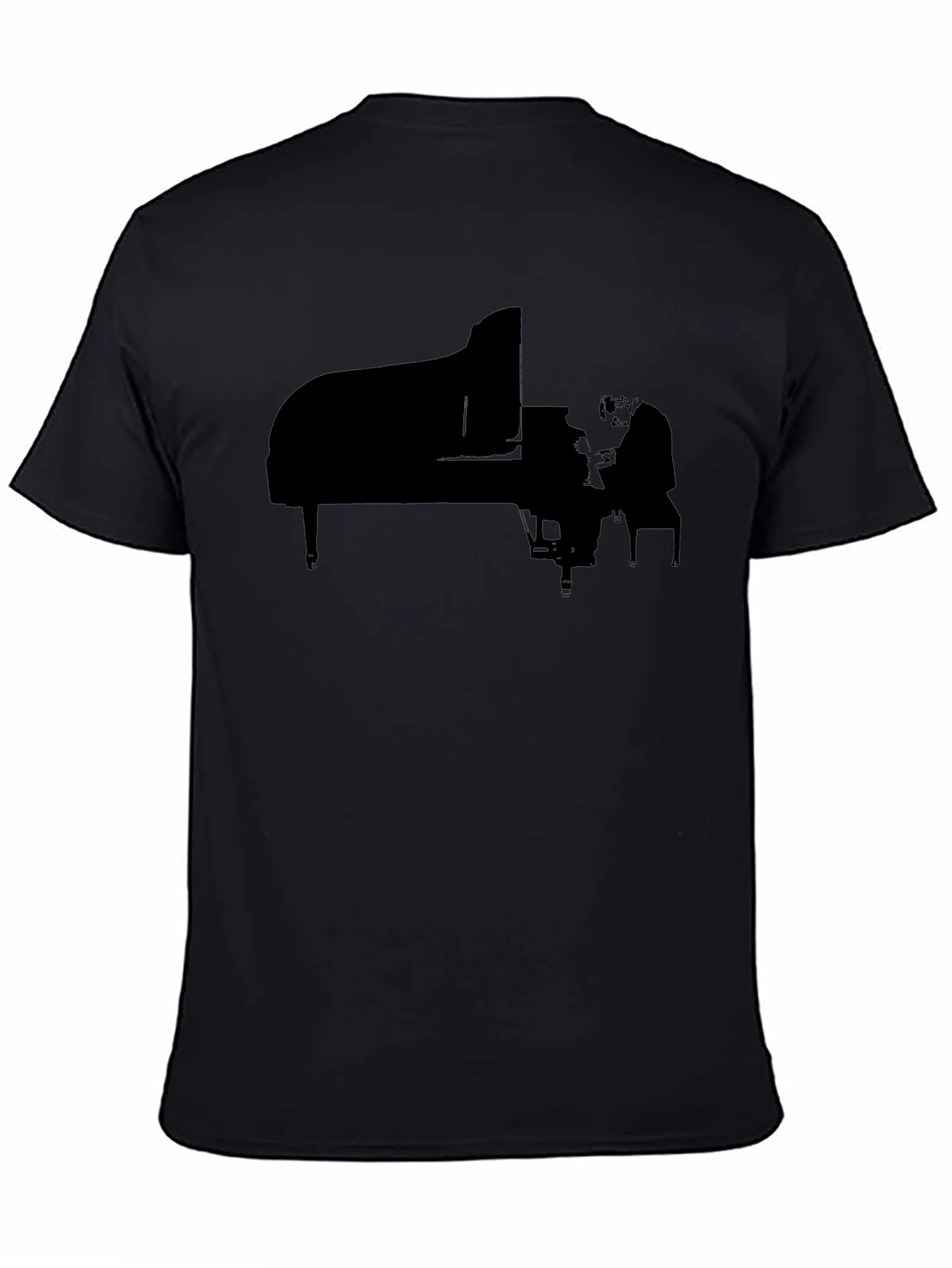 Piano Player Graphic Tee - Black