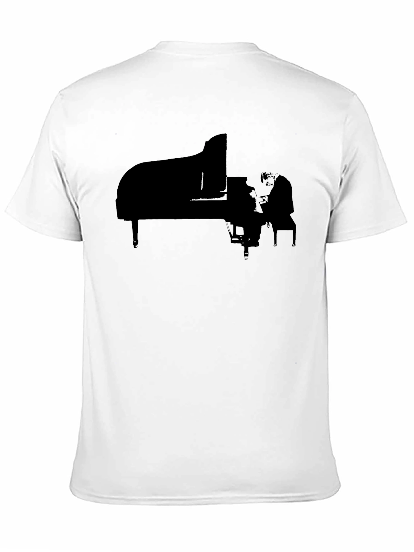 Piano Player Graphic Tee - Black