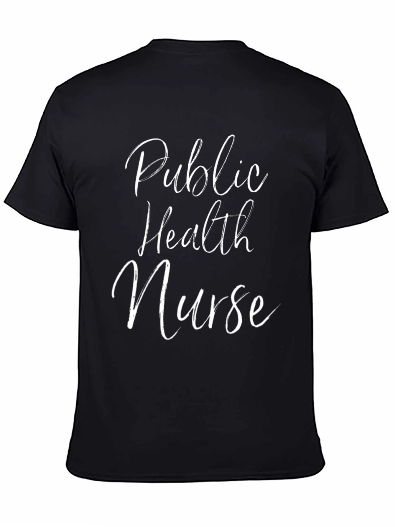 Public Health Nurse Graphic T-Shirt - Black