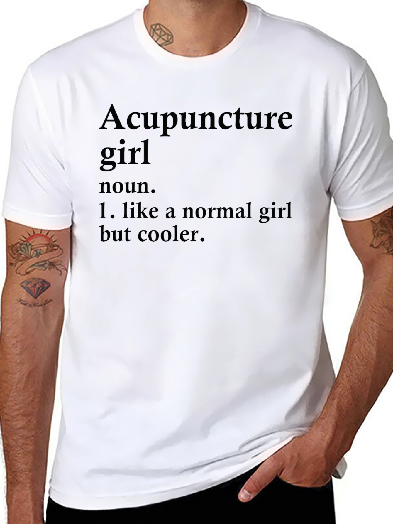 Acupuncture Girl Graphic Novelty T-Shirt