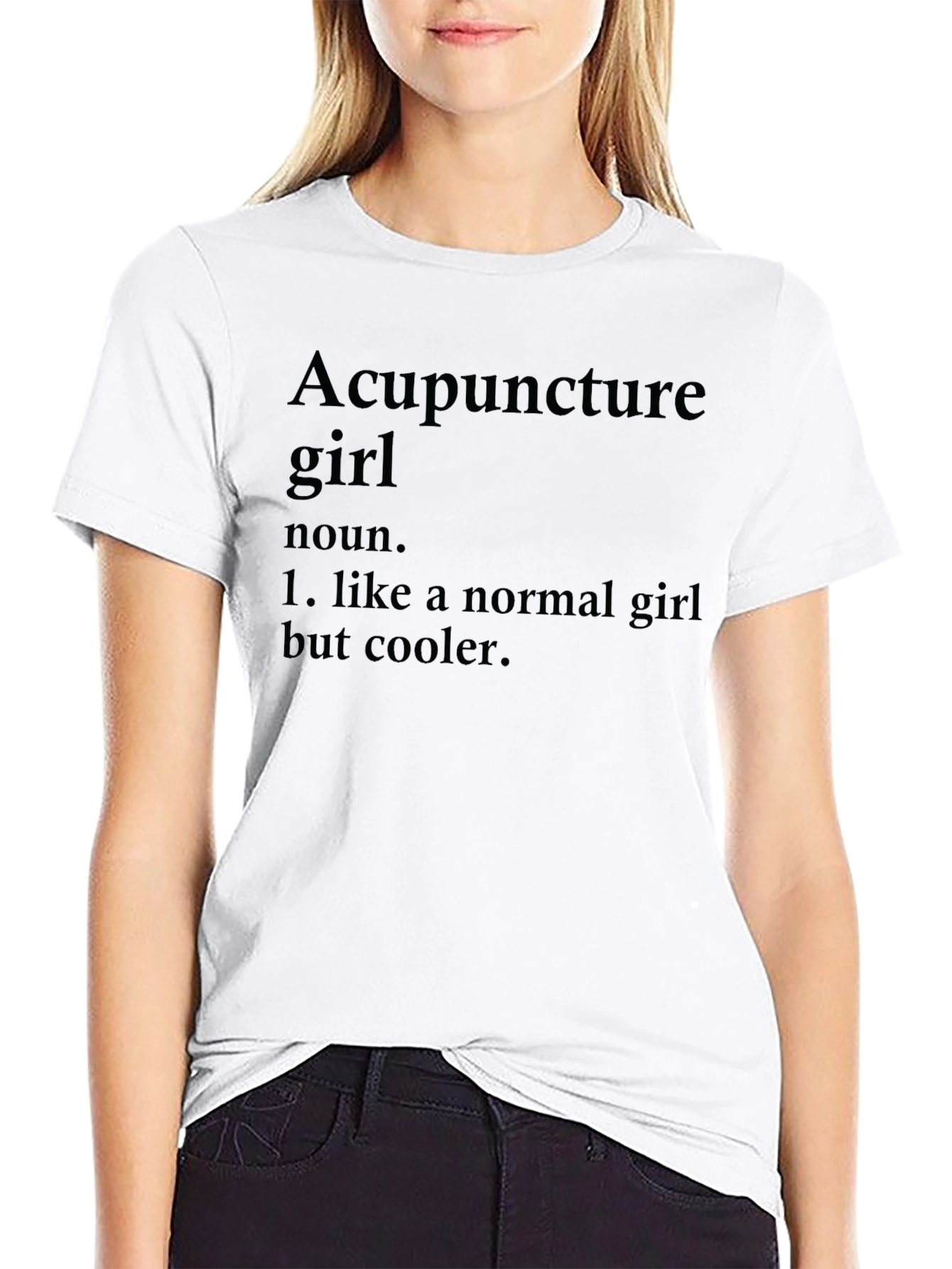Acupuncture Girl Graphic Novelty T-Shirt