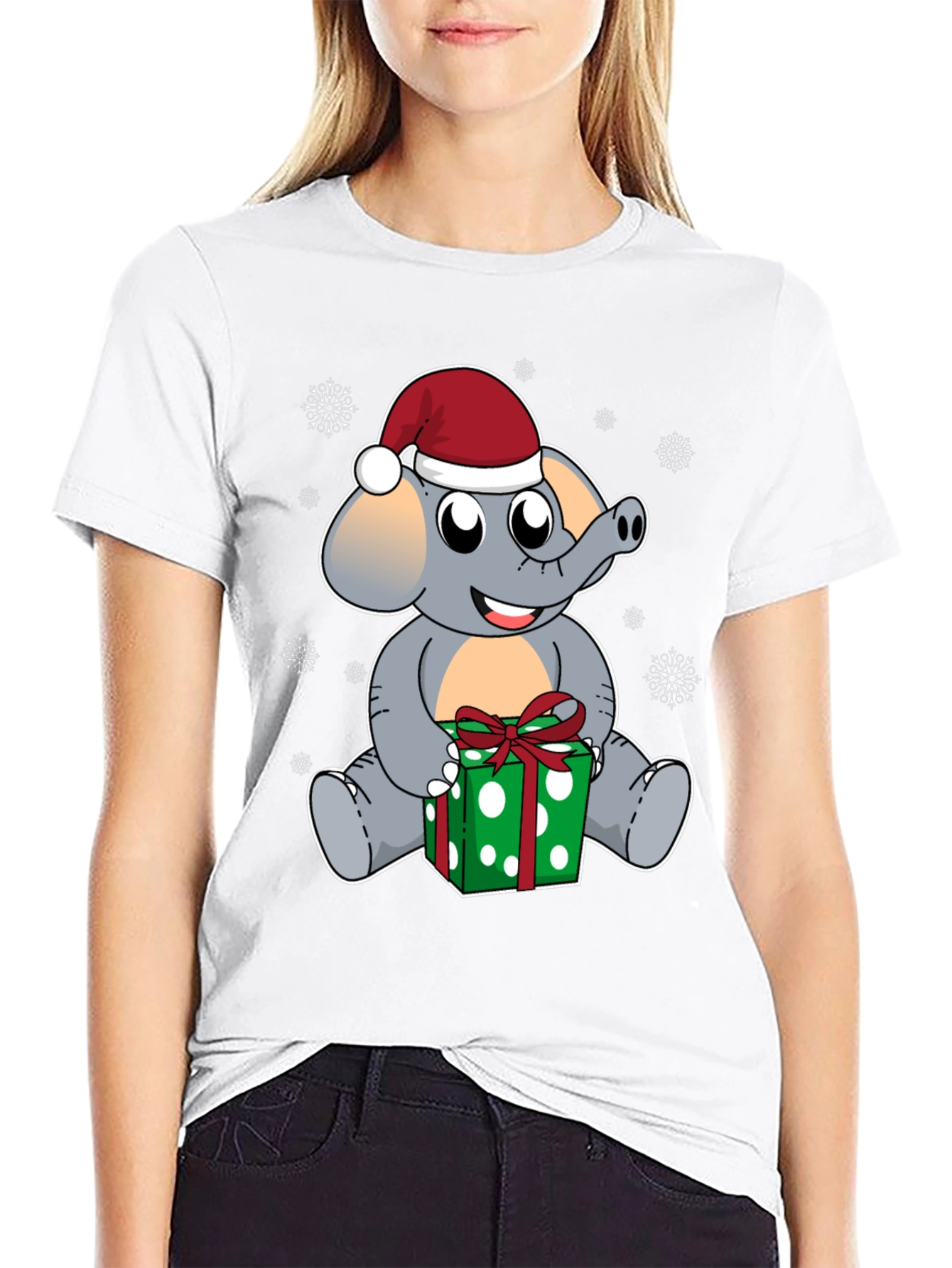 Holiday Elephant Graphic Tee