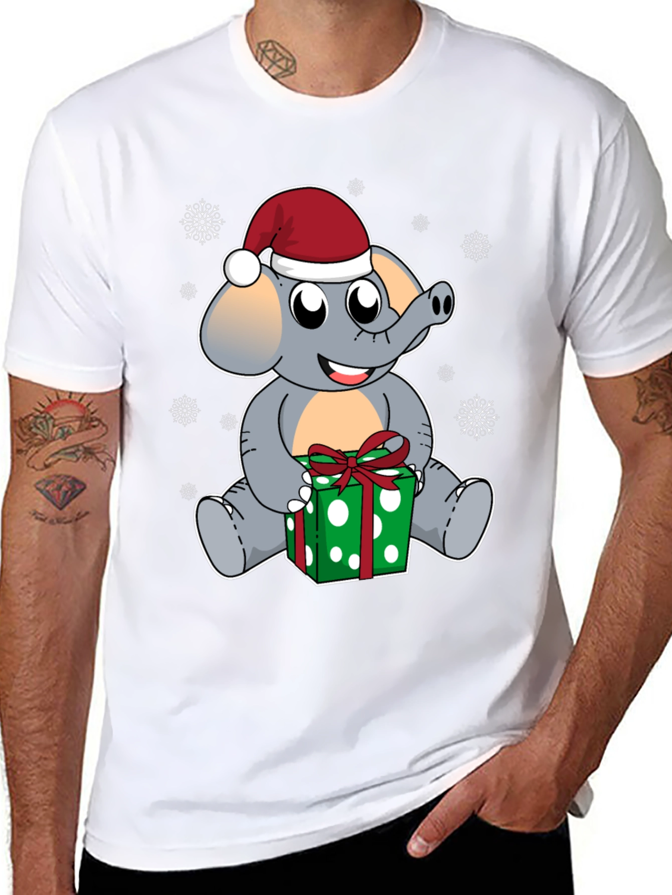 Holiday Elephant Graphic Tee