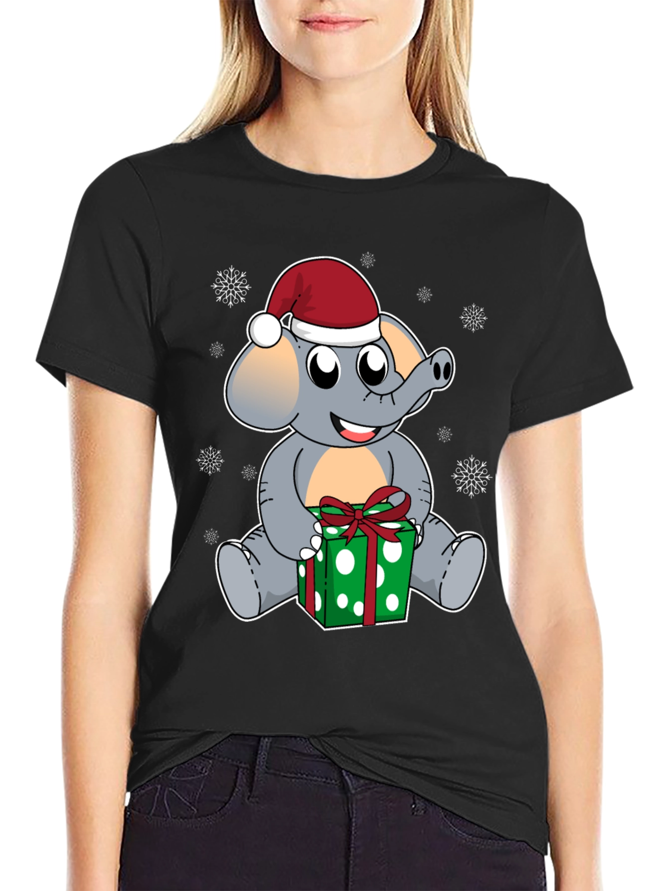 Holiday Elephant Graphic Tee