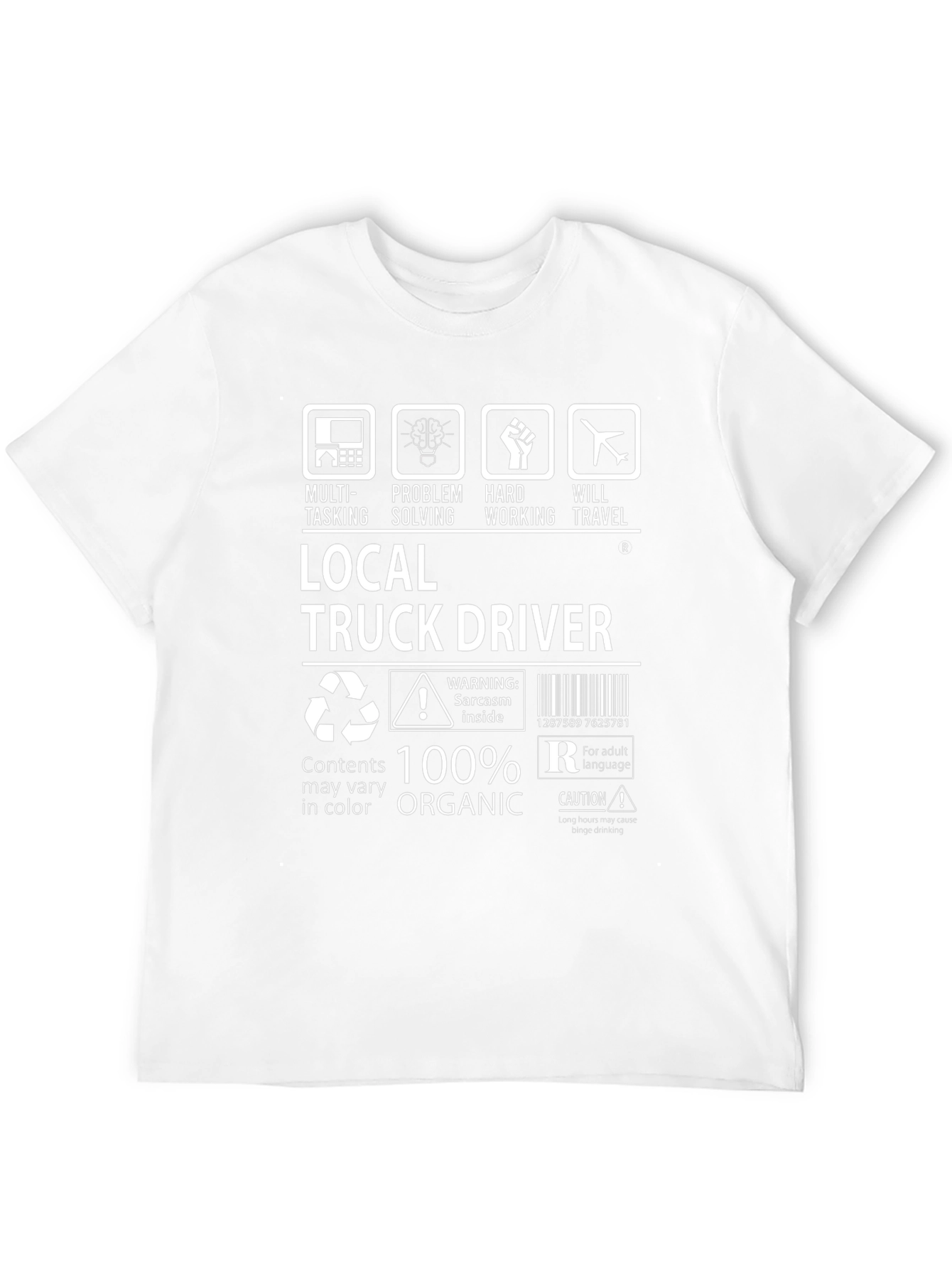 Local Truck Driver 100% Organic Graphic Tee