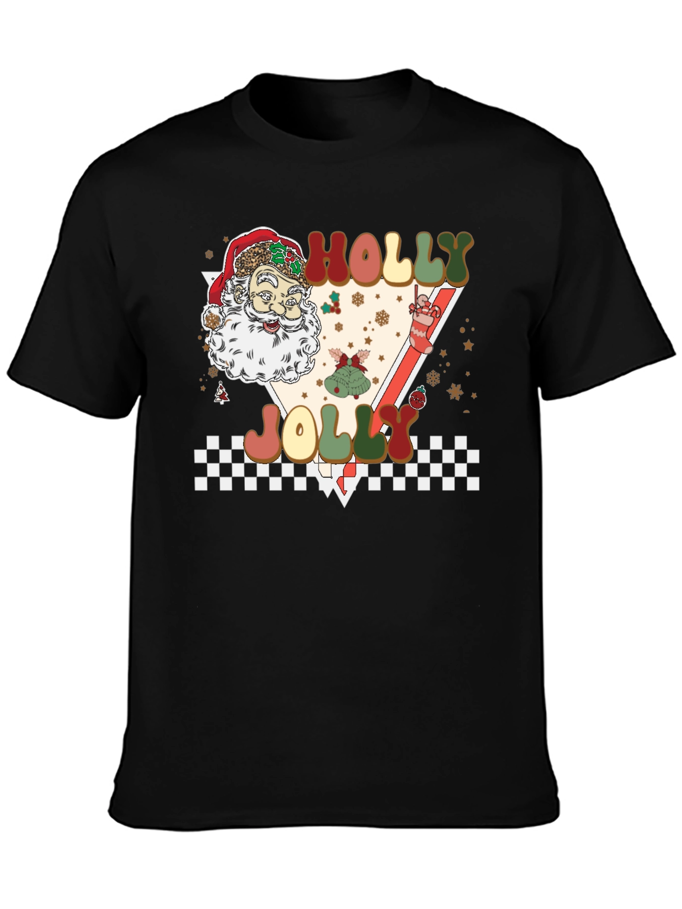 Holly Jolly Christmas Santa T-Shirt