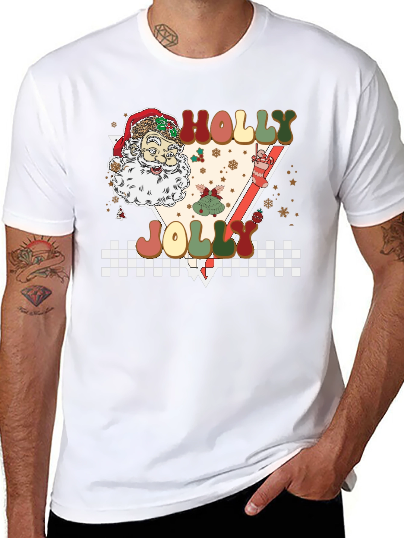 Holly Jolly Christmas Santa T-Shirt
