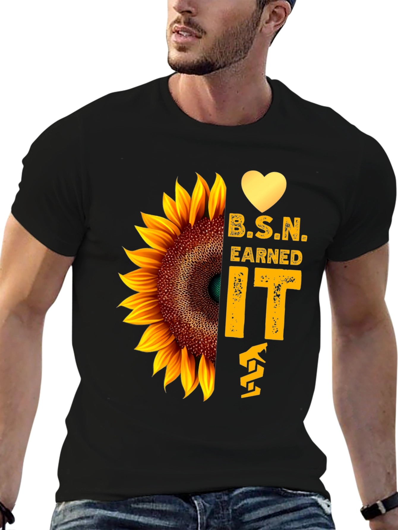 B.S.N. Sunflower Graphic Tee
