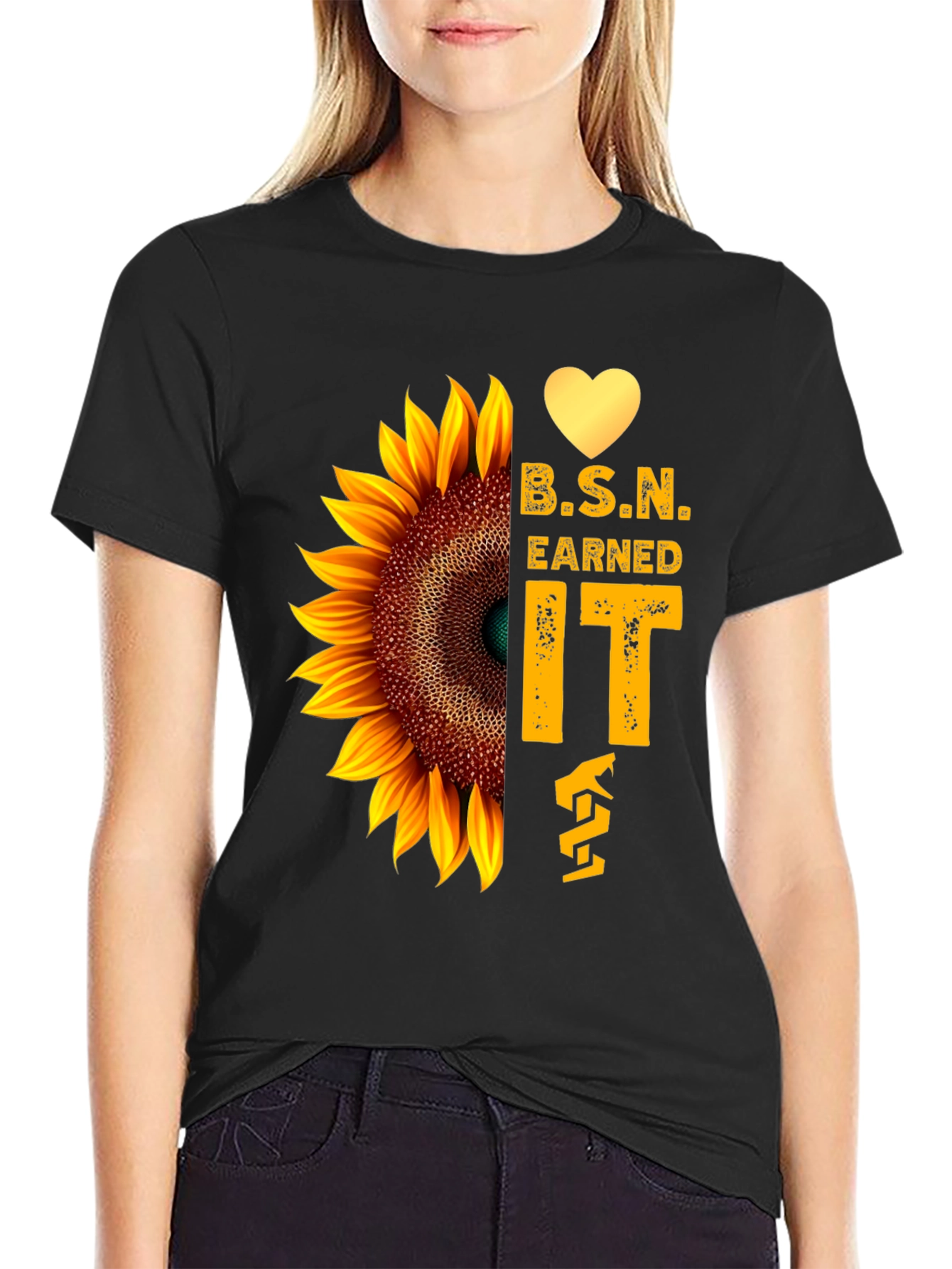 B.S.N. Sunflower Graphic Tee