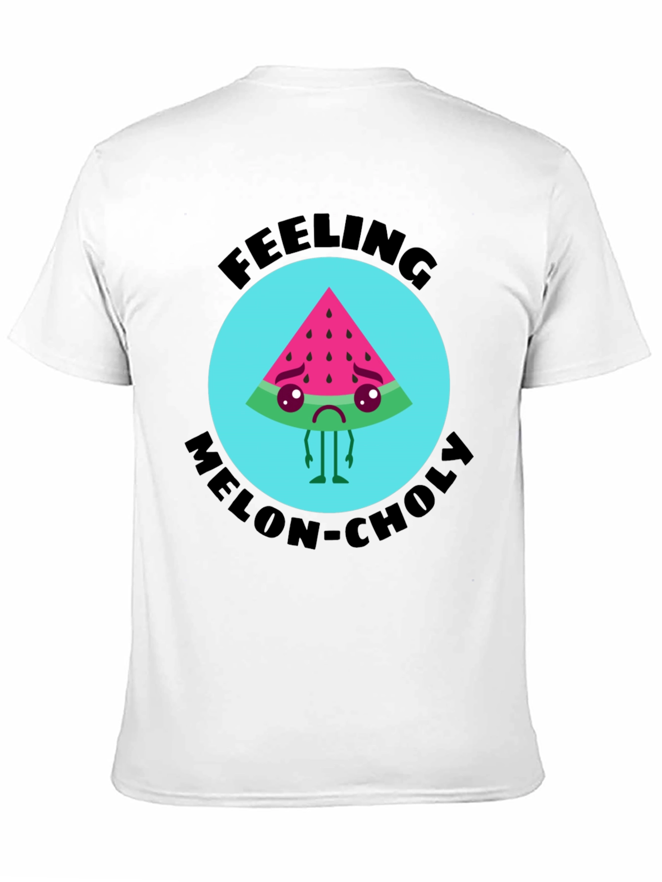 Melon-choly Graphic Tee - Sad Watermelon T-Shirt